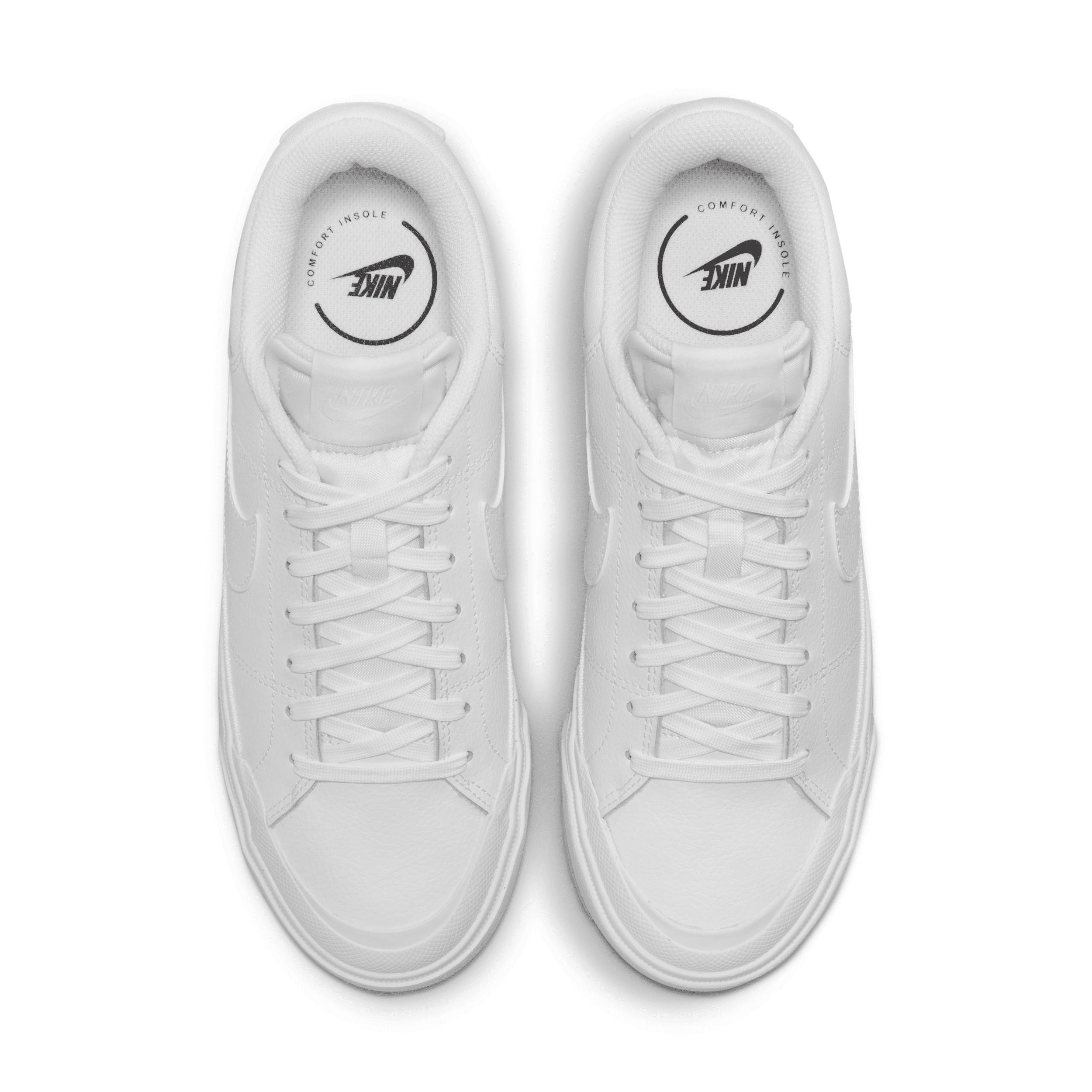 Nike Womens Court Legacy Lift Shoes | DM7590-101 Product Image