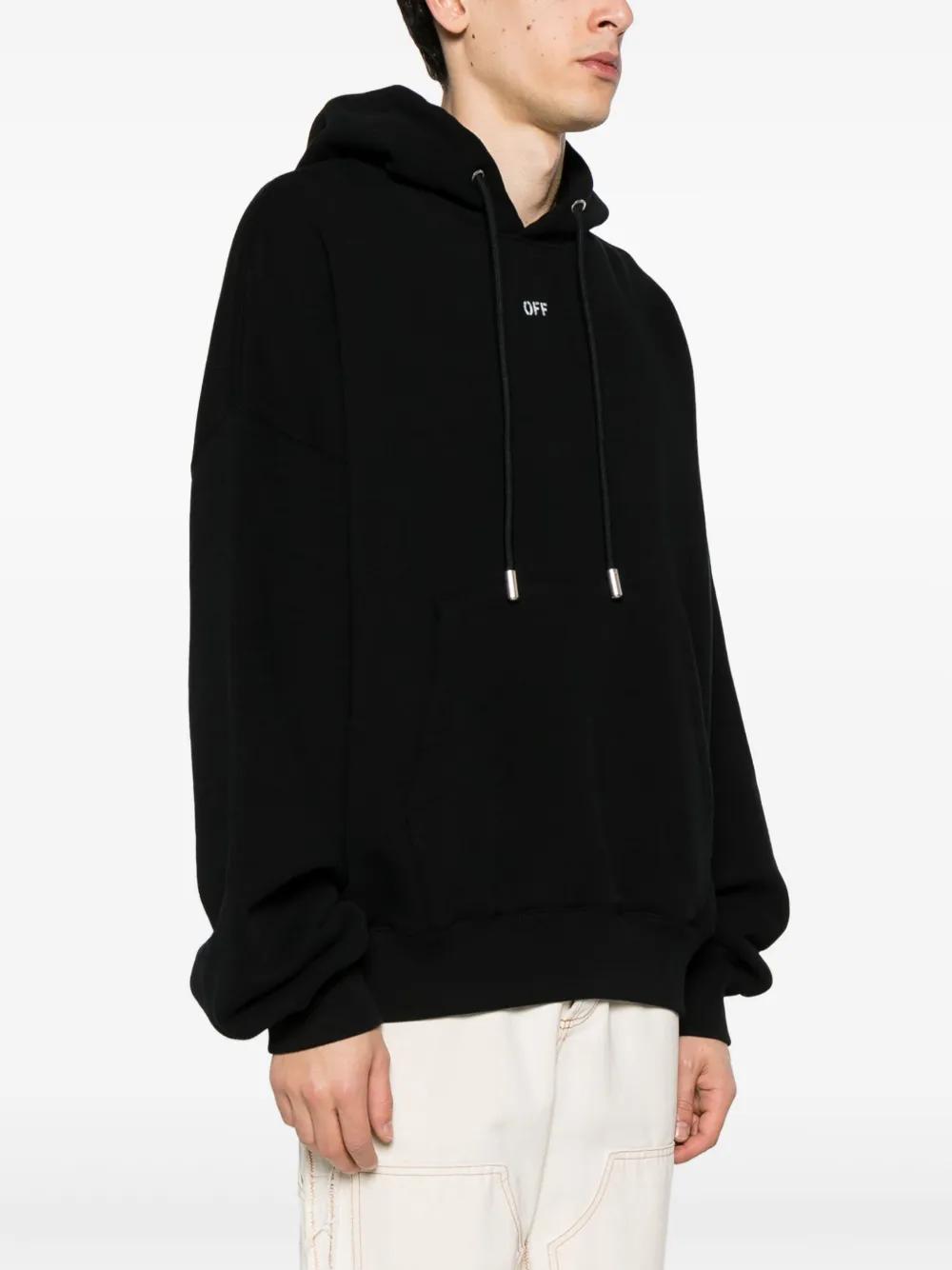 logo-print cotton hoodie Product Image