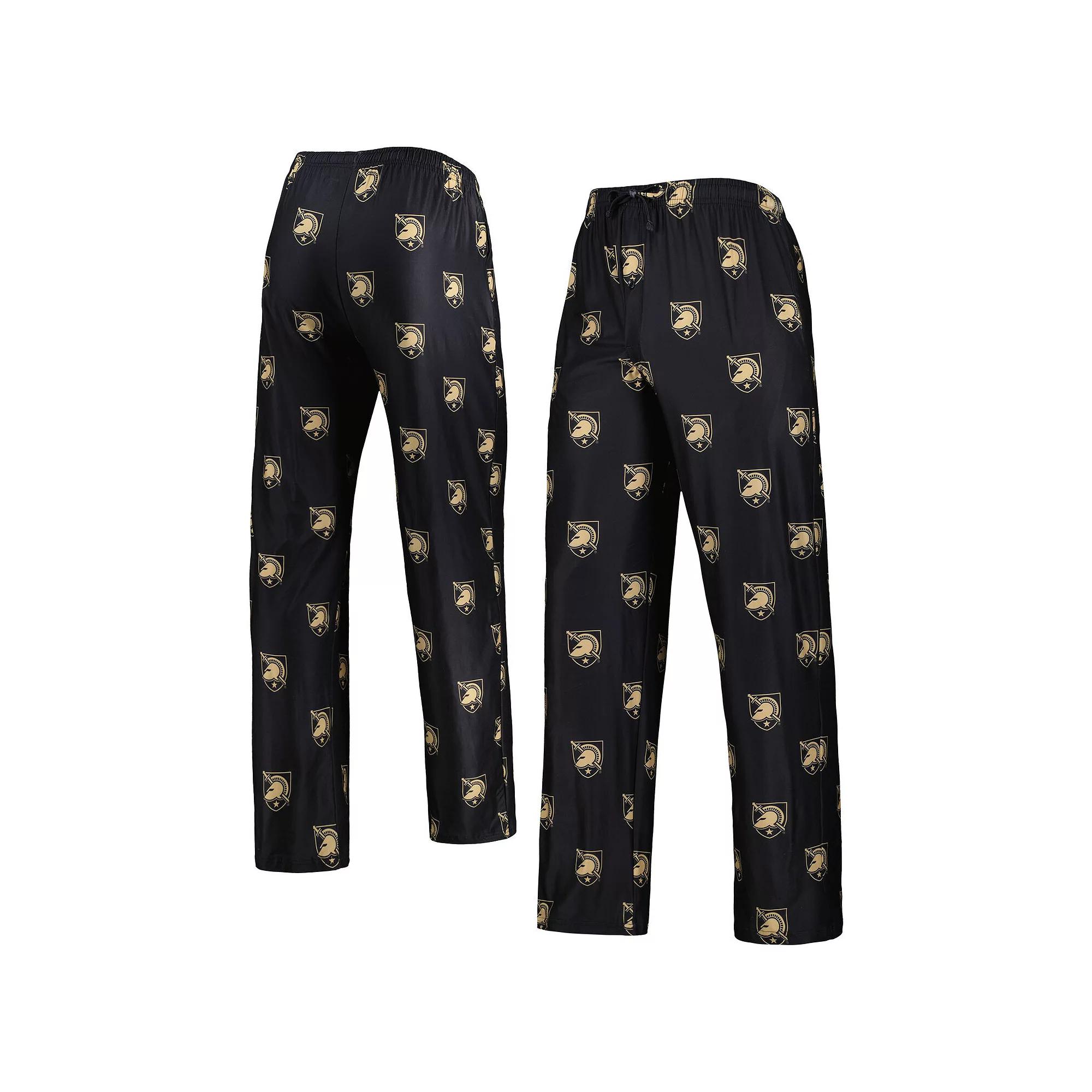 Men's Concepts Sport Black Army Black Knights Logo Flagship Allover Print Pants, Size: XL, Nc2 Black Product Image