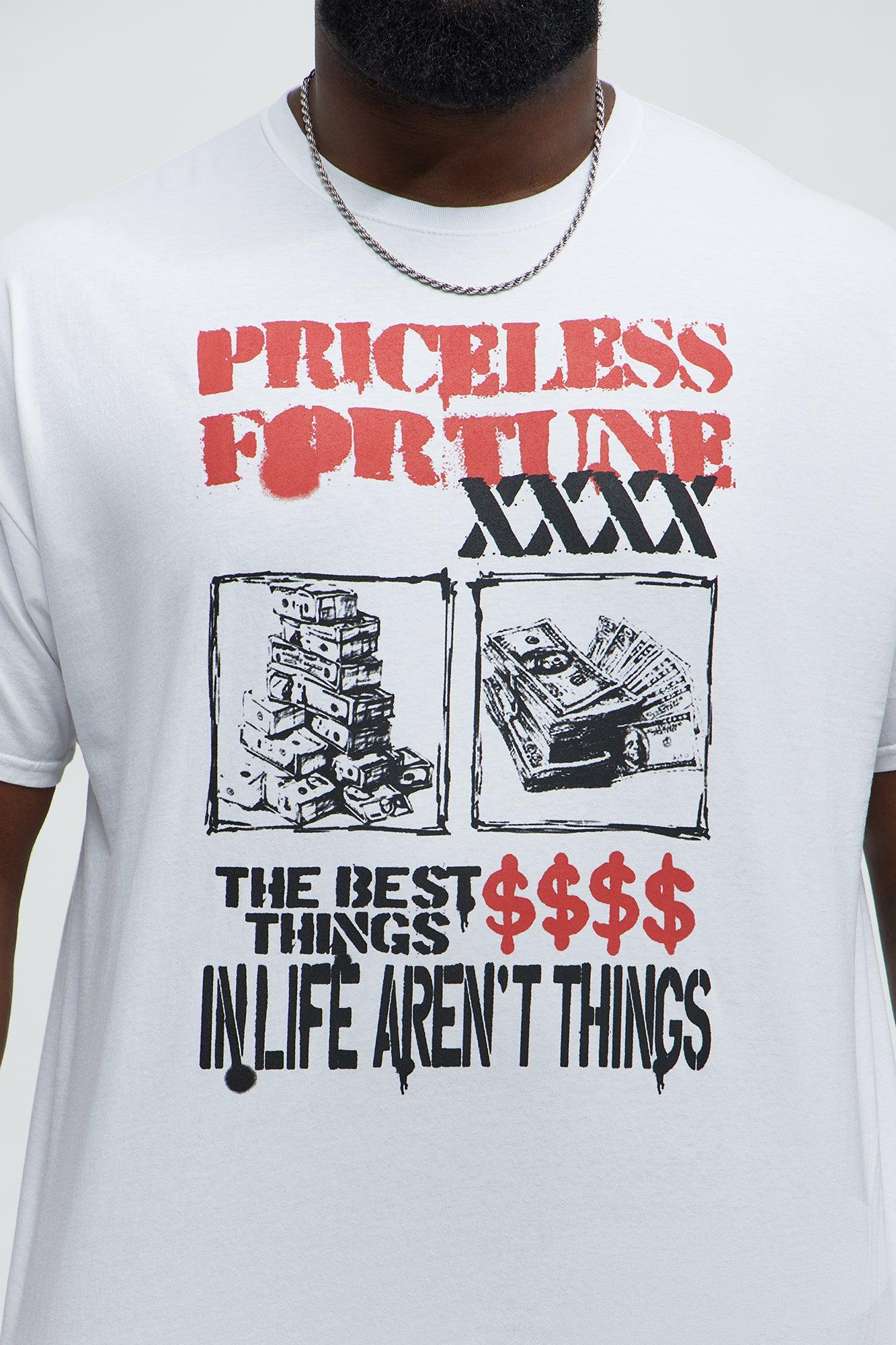 Fortune Favors The Bold Short Sleeve Tee - White Male Product Image