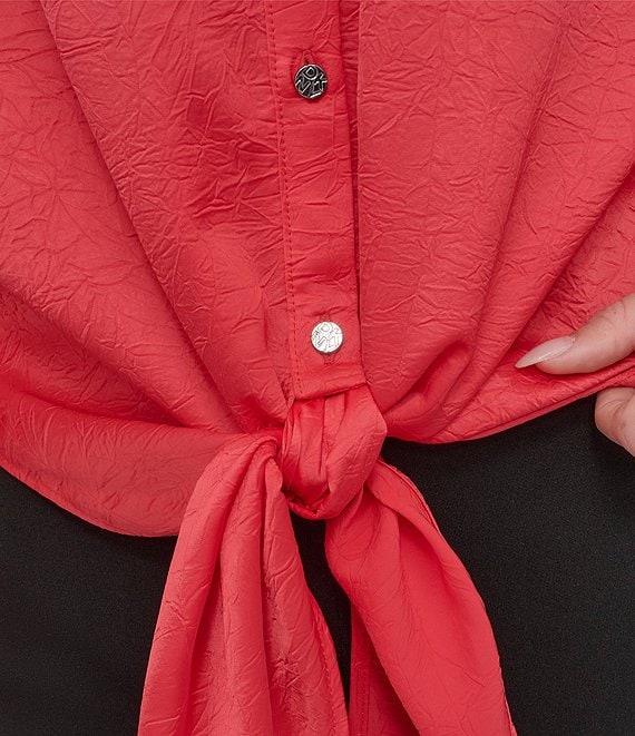 DKNY by Donna Karan Long Sleeve Button Front Shirt Product Image