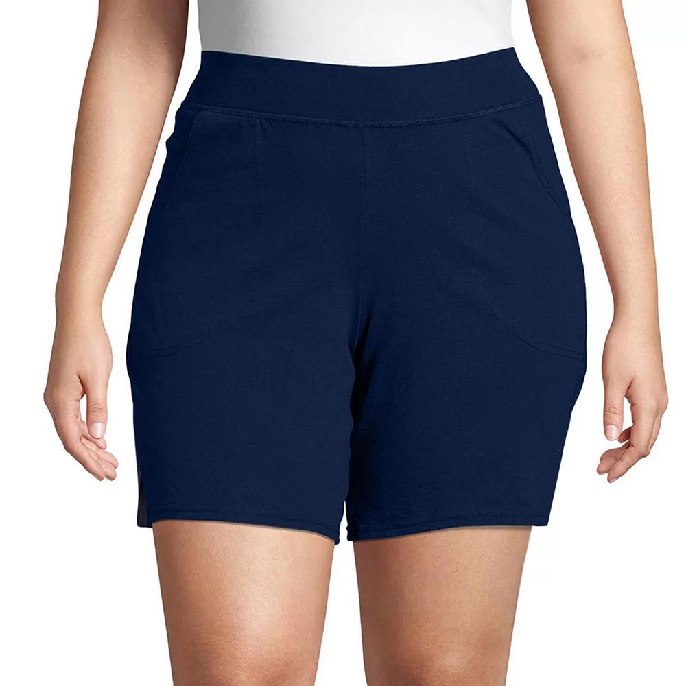 Plus Size Just My Size Pocket Jersey Shorts, Womens Product Image