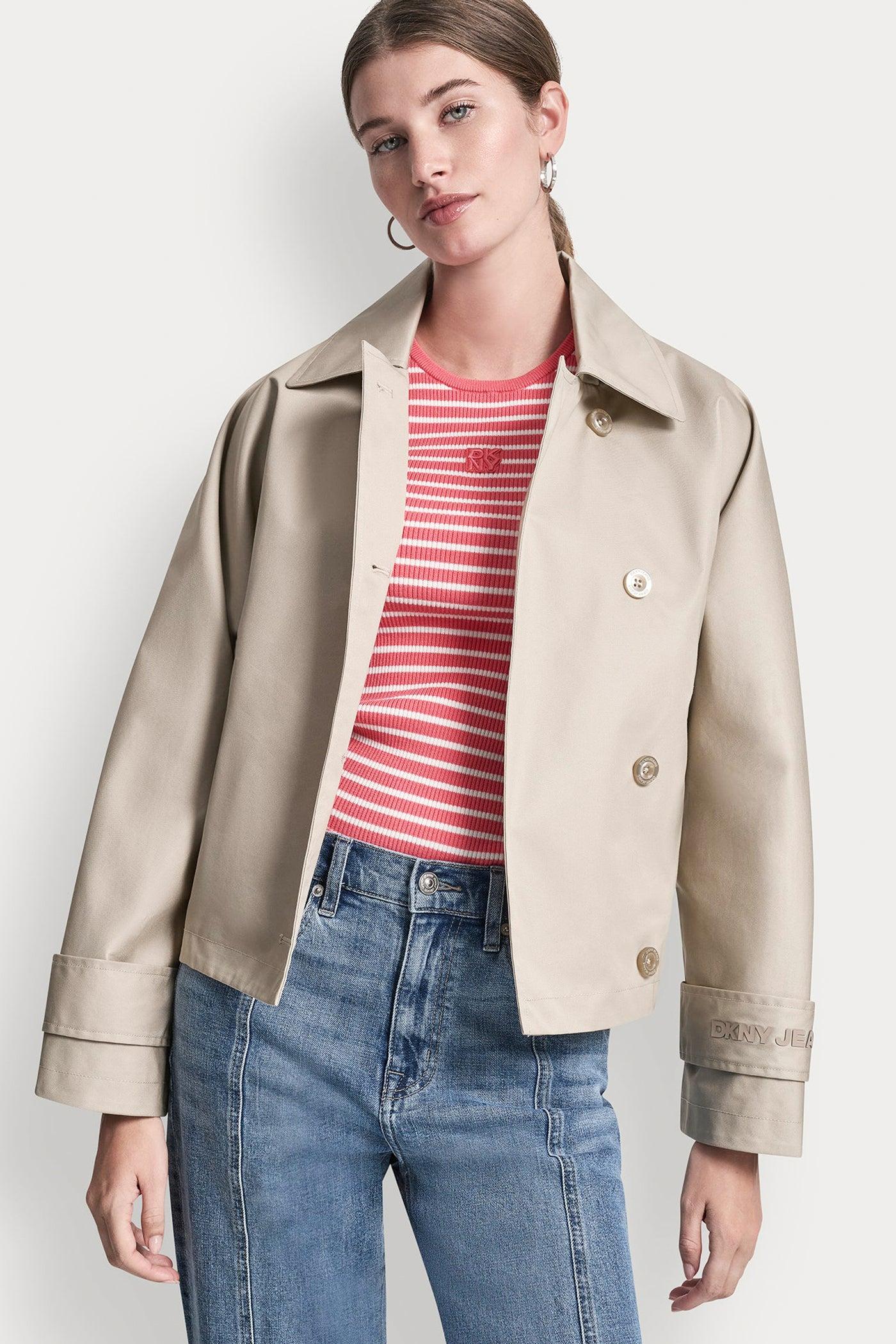 SINGLE-BREASTED MILITARY SHORT TRENCH Product Image