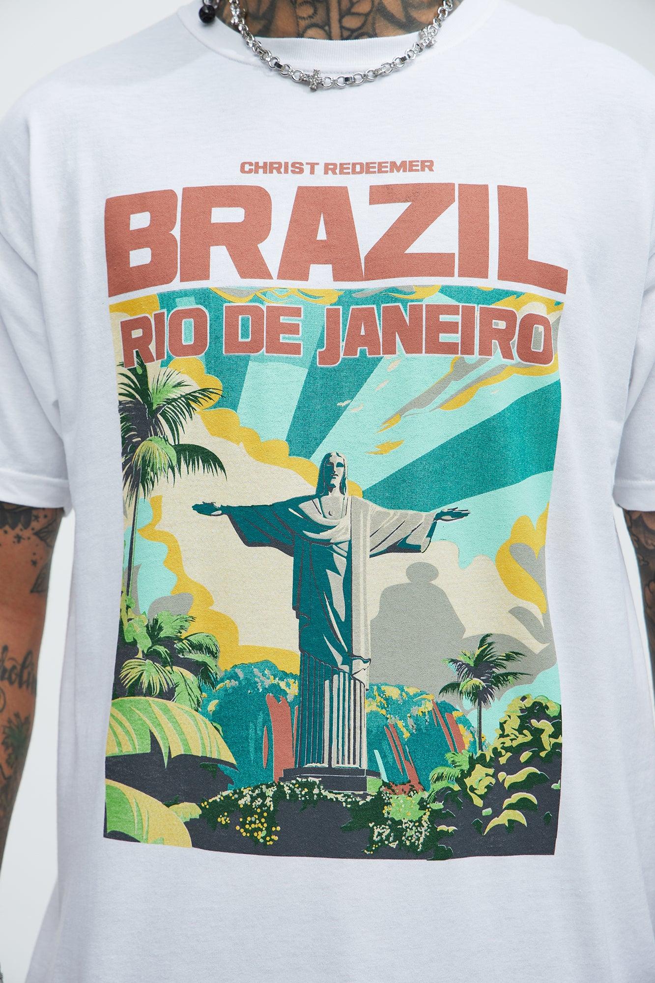 Brazil Rio De Janeiro Short Sleeve Tee - White Product Image