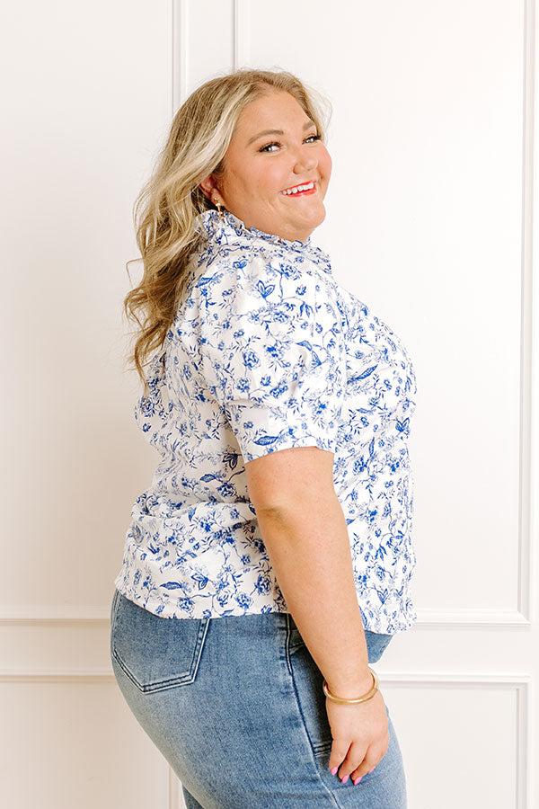 Garden Views Floral Button Up Curves Product Image