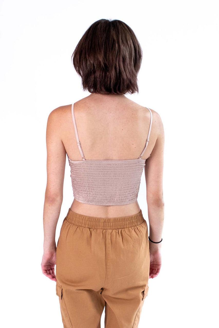 Champagne Satin Corset Product Image