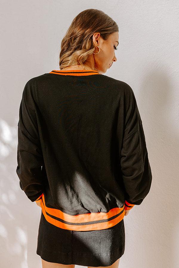 Hey Boo Embroidered Sweatshirt Product Image