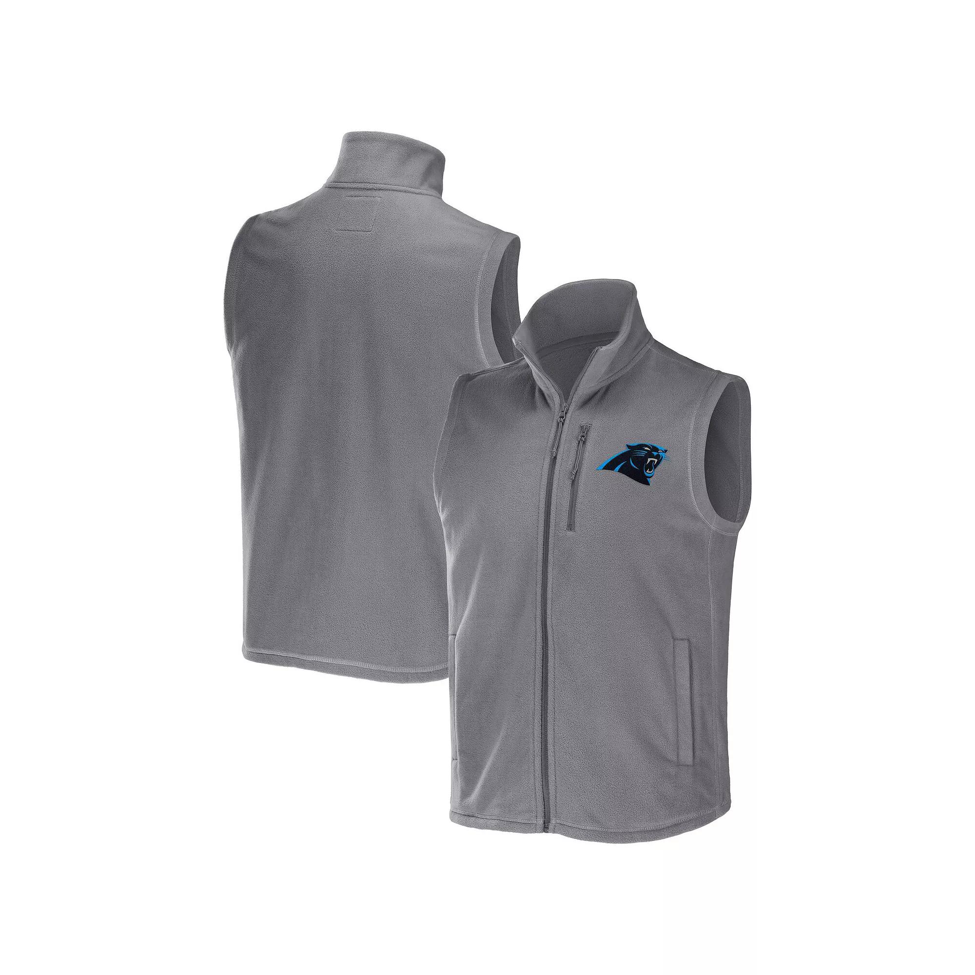 Men's NFL x Darius Rucker Collection by Fanatics Gray Cleveland Browns Polar Fleece Full-Zip Vest,  Product Image