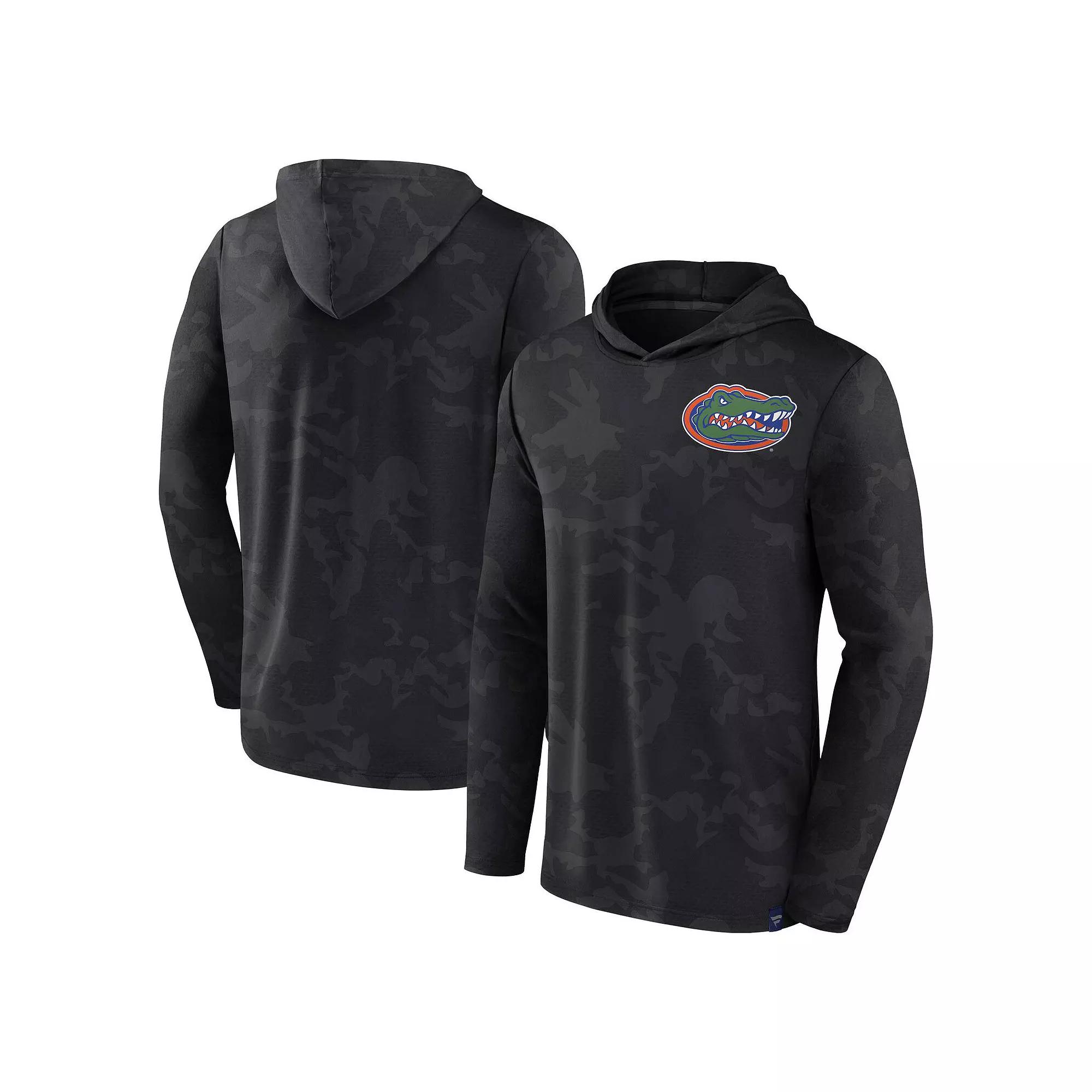 Men's Fanatics Branded Black Florida Gators Camo Hoodie Long Sleeve T-Shirt,  Product Image