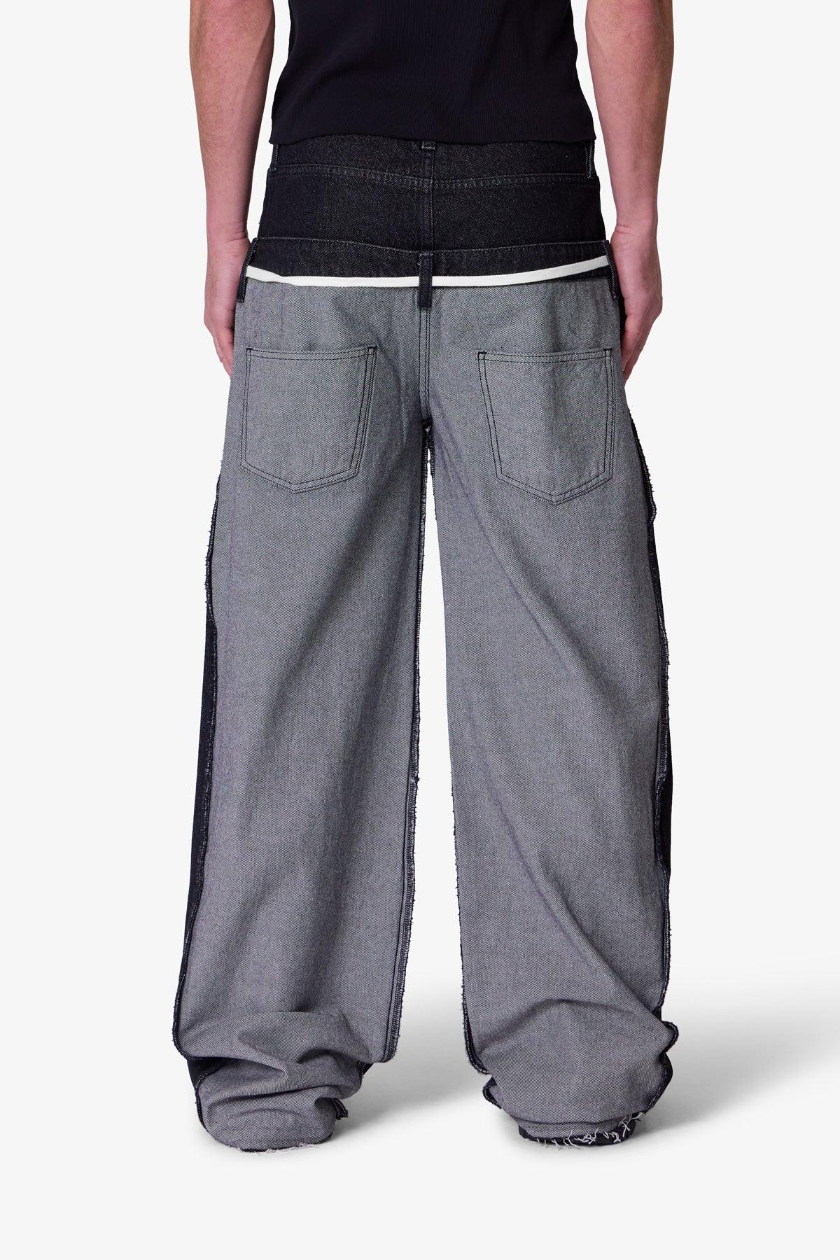 Inside Out Slip off Denim - Washed Black Product Image