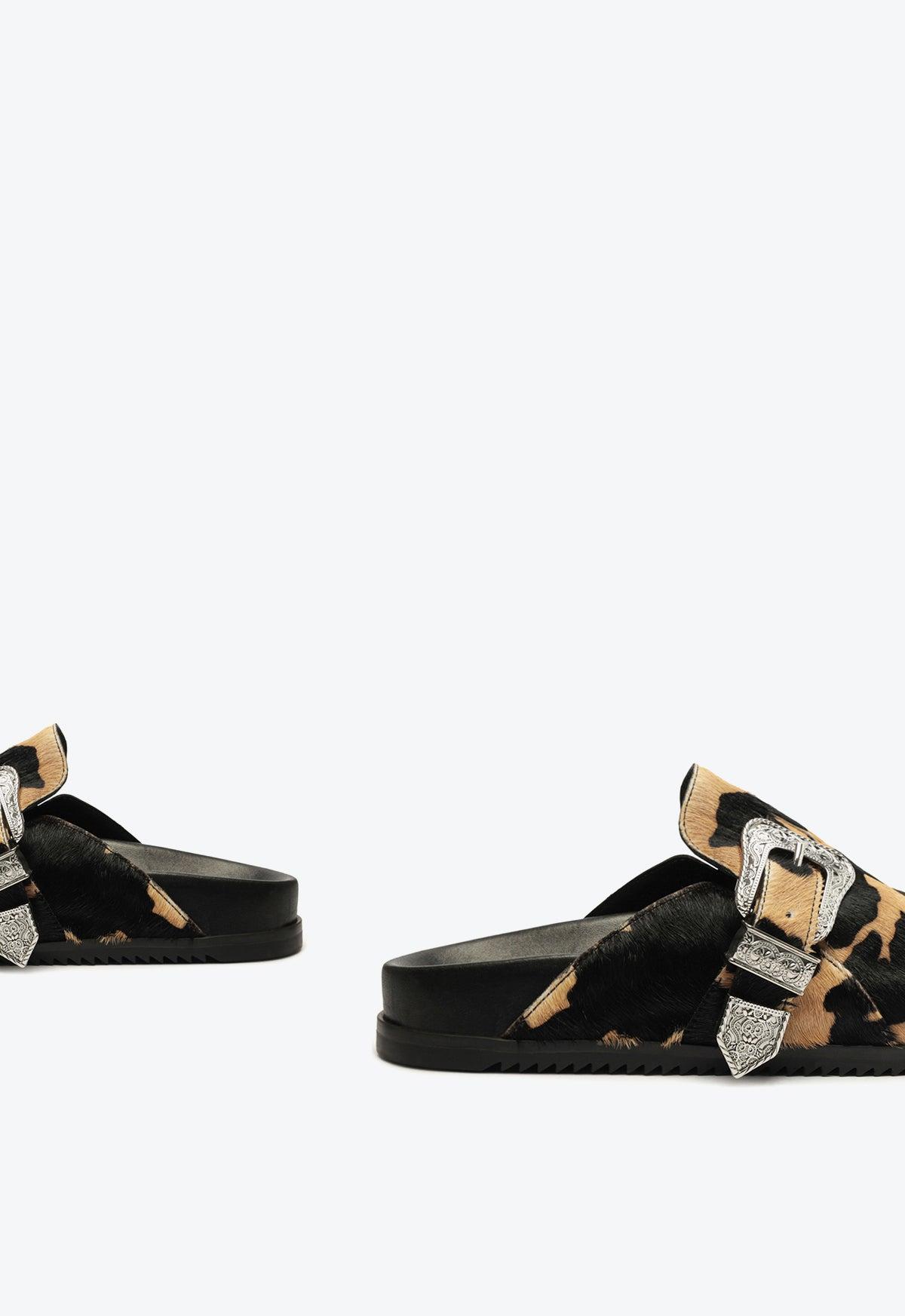 Grace Calf Hair Clog Female Product Image