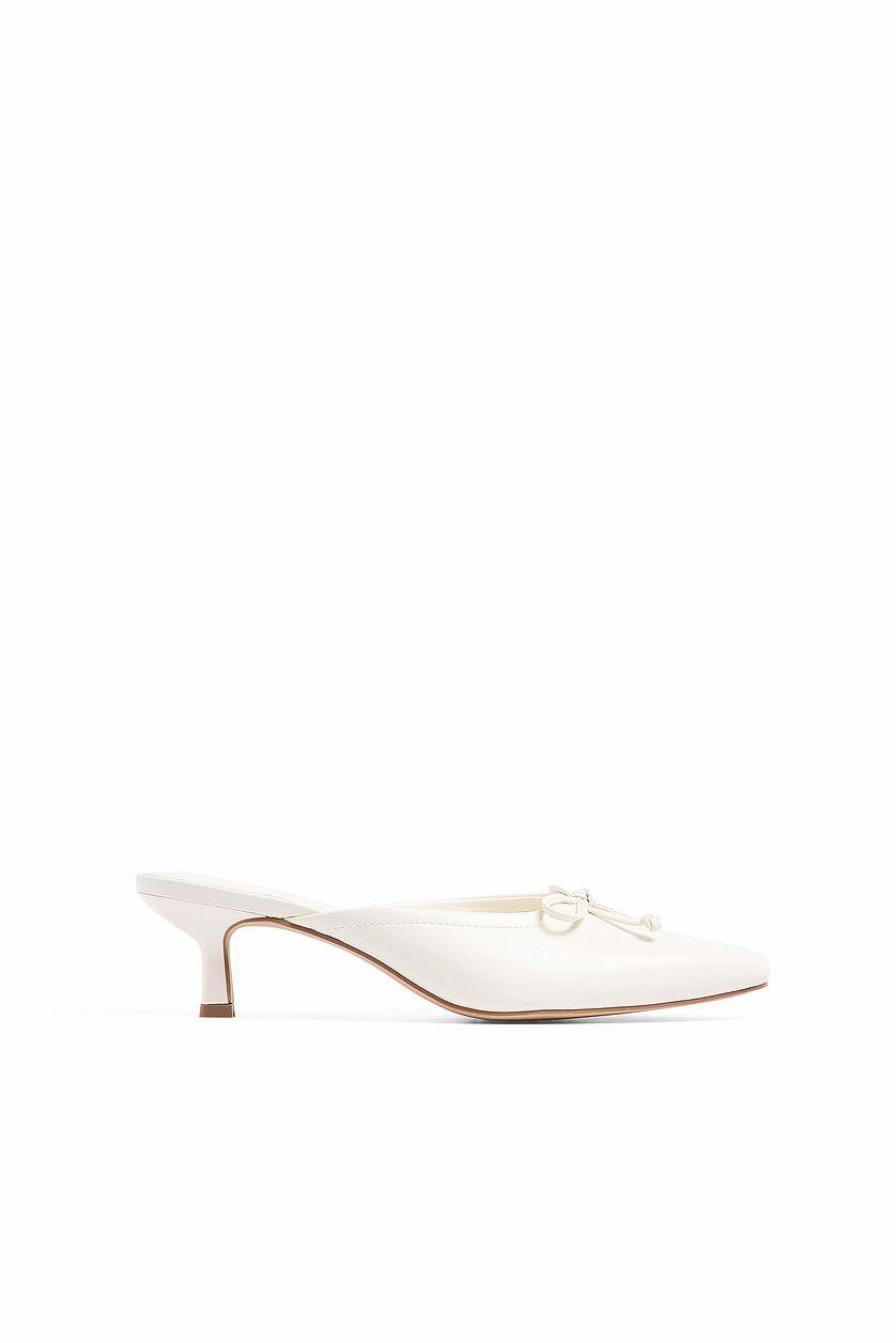 Kitten Heel Ballerina Mules Product Image