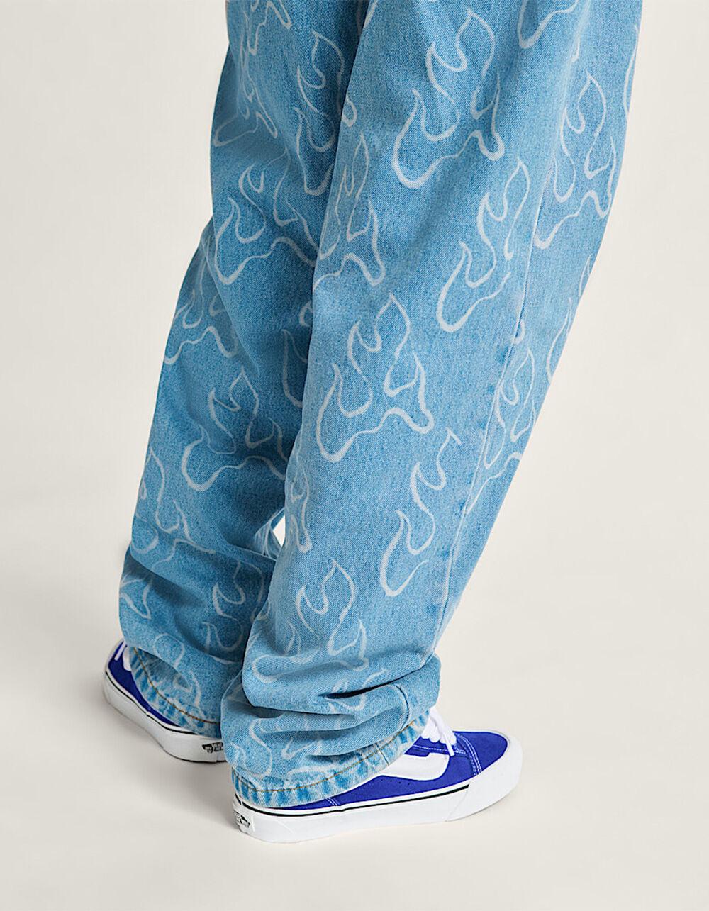 VANS Knu Skool Shoes - BLUE/WHITE Product Image