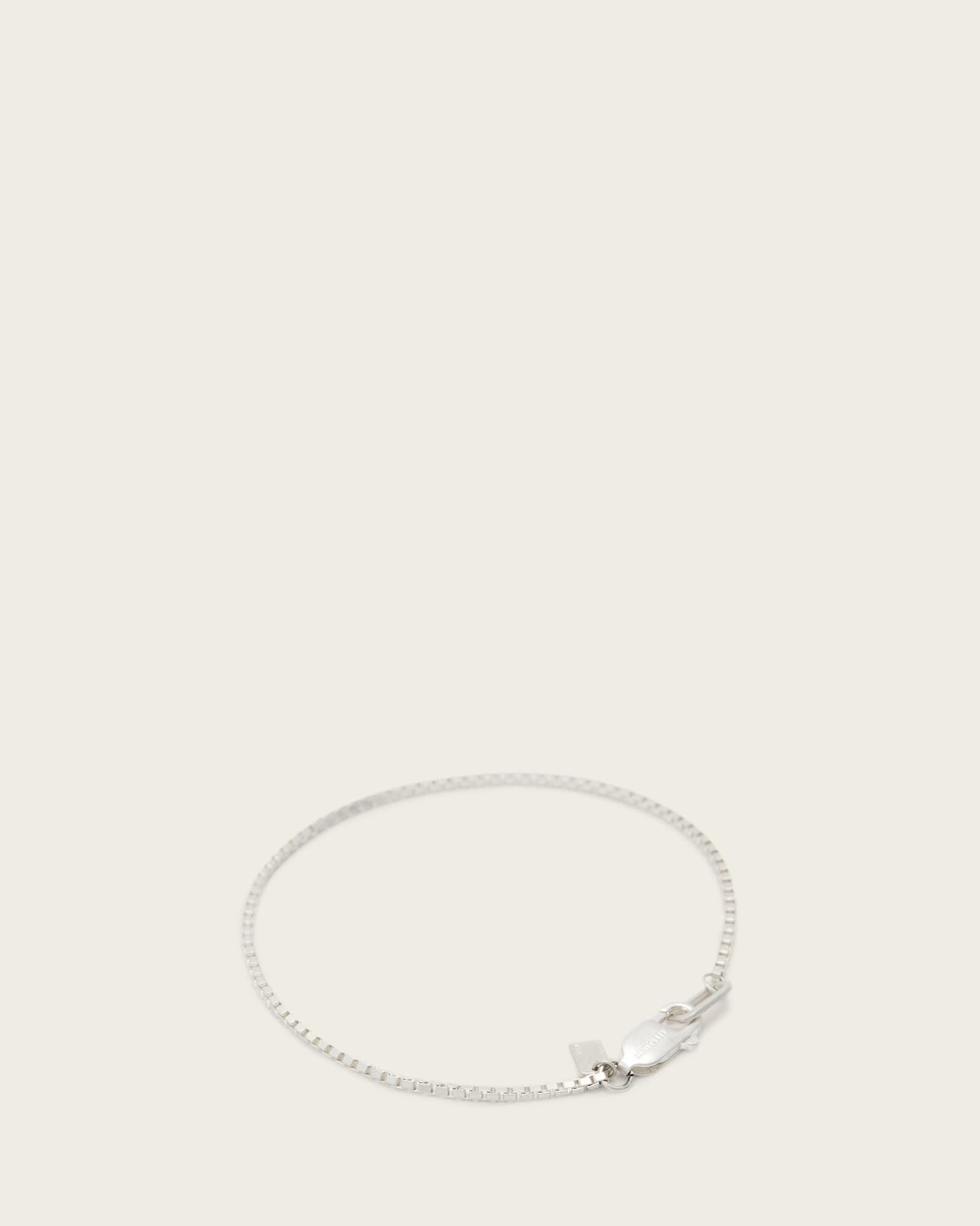 Leor Slim Chain Bracelet WARM SILVER | ALLSAINTS US Product Image