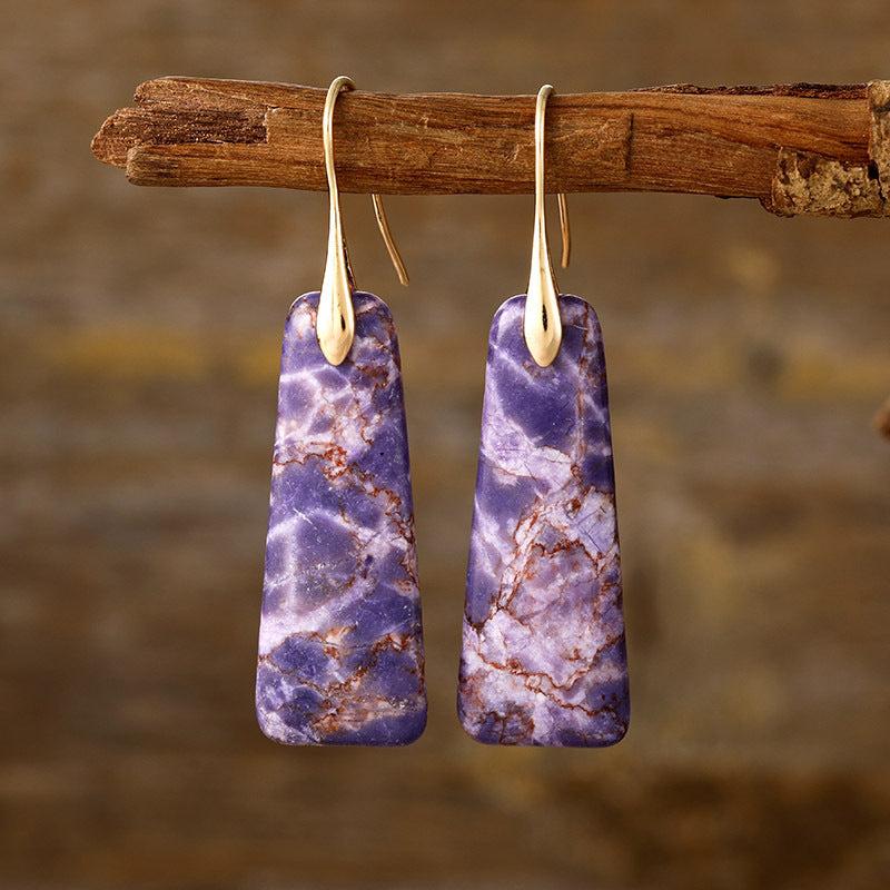 Copper Natural Stone Earrings Product Image