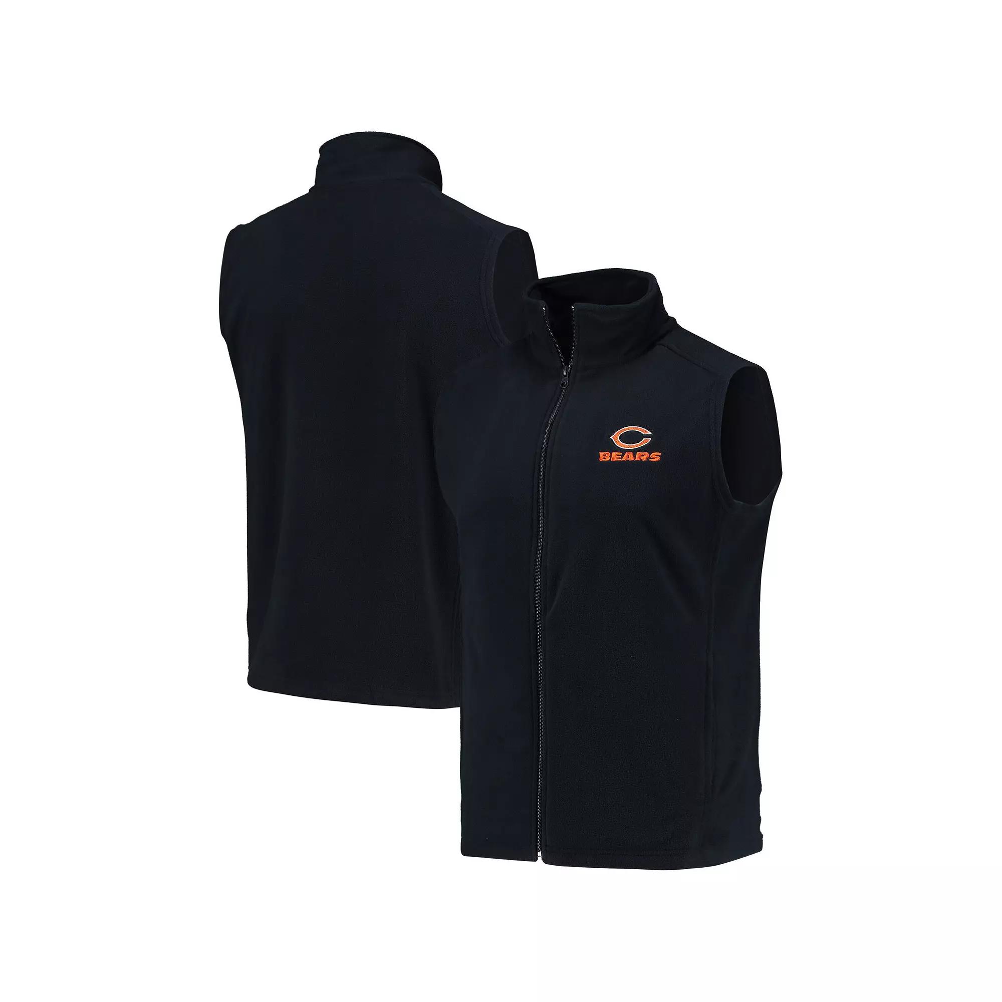 Men's Navy Chicago Bears Houston Fleece Full-Zip Vest, Size: Small, Blue Product Image