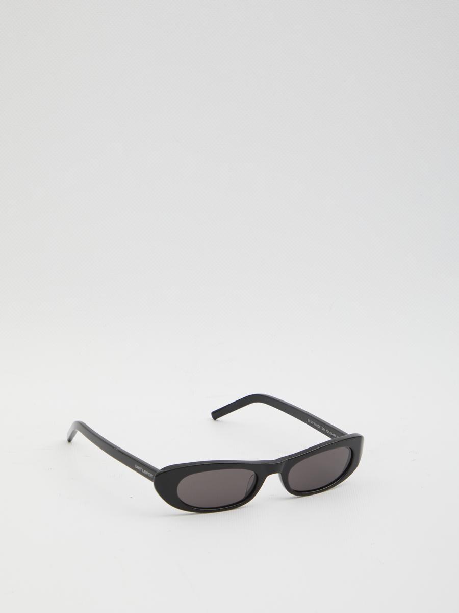 SAINT LAURENT Sl 557 Shade Oval Sunglasses In Black Product Image