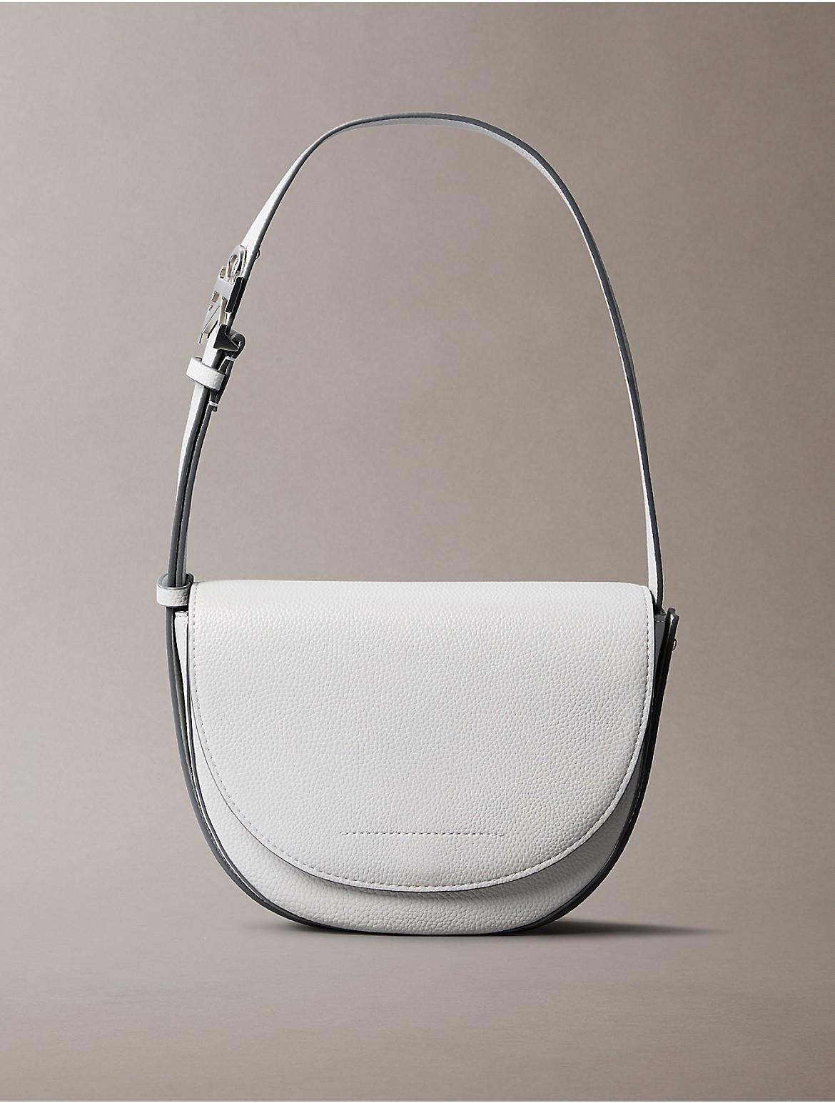 Calvin Klein Womens Archive Hardware Saddle Bag - Grey Product Image