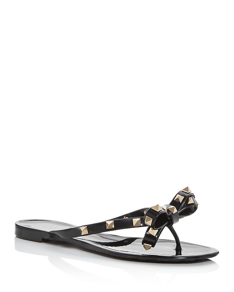 Valentino Garavani Womens Summer Rockstud Pvc Thong Sandals Product Image