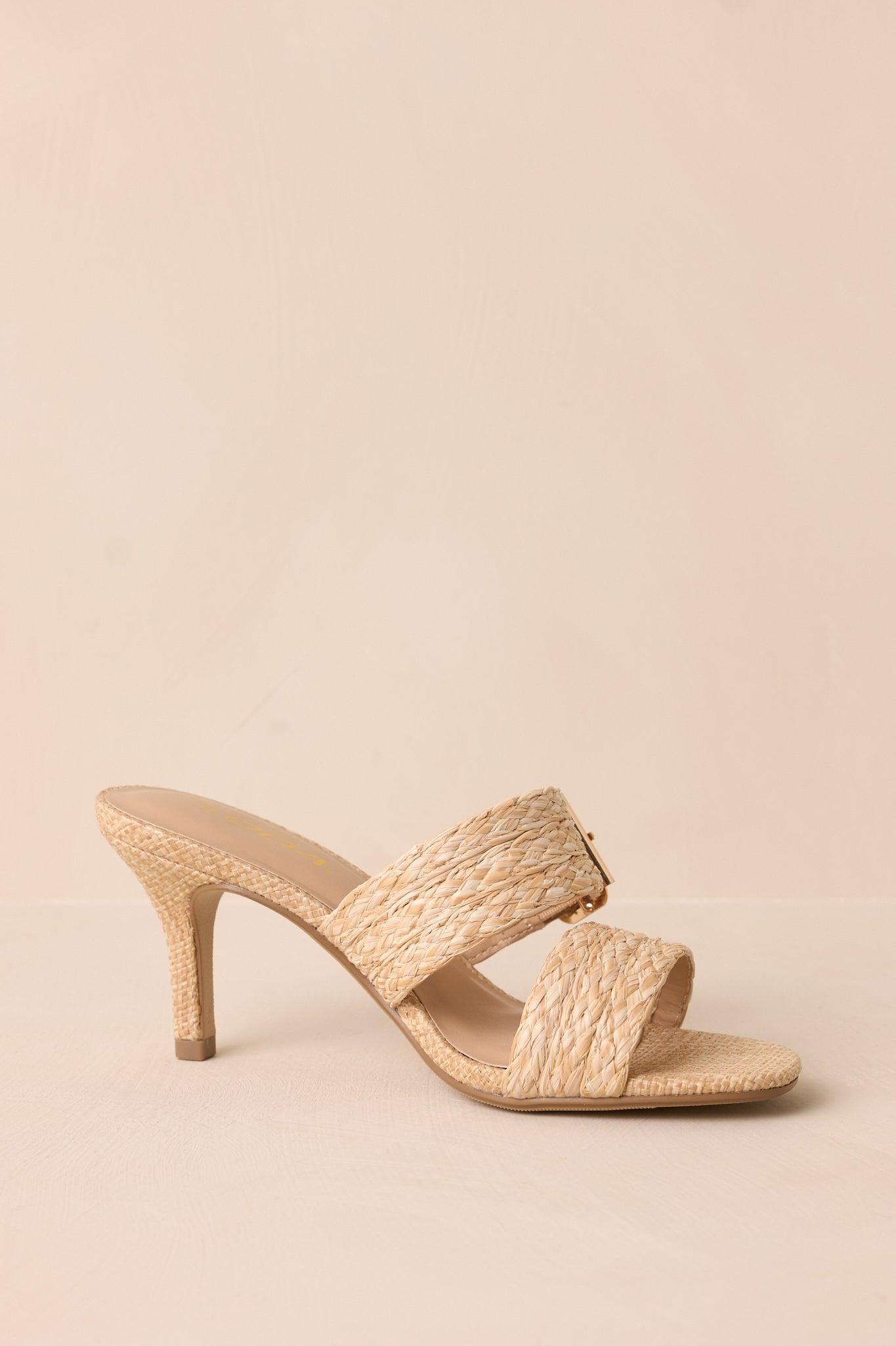 Dockside Dinner Natural Raffia Heels Product Image