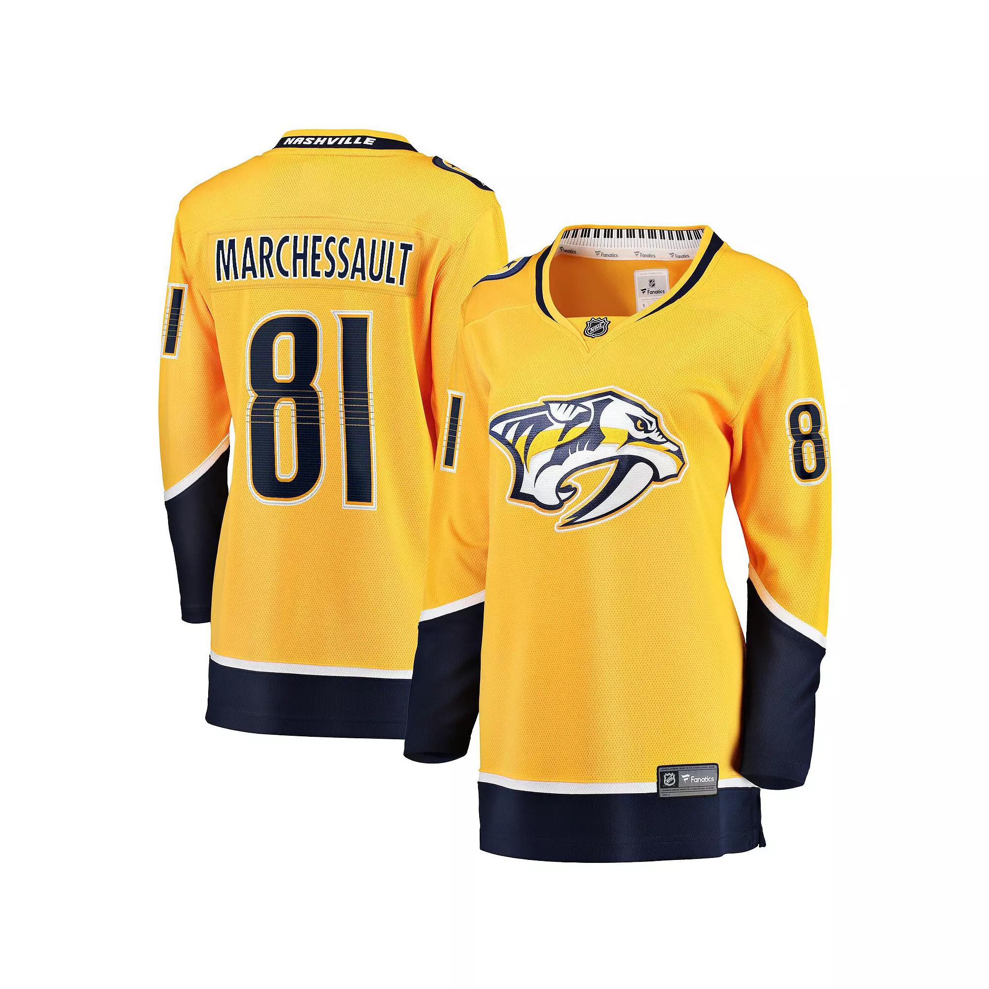 Women's Fanatics Jonathan Marchessault Gold Nashville Predators Home Premier Breakaway Player Jersey,  Product Image