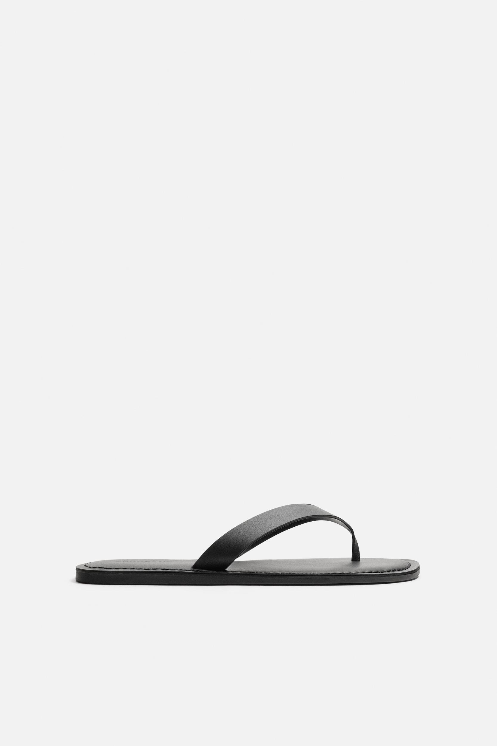 STRAPPY LEATHER SANDALS Product Image