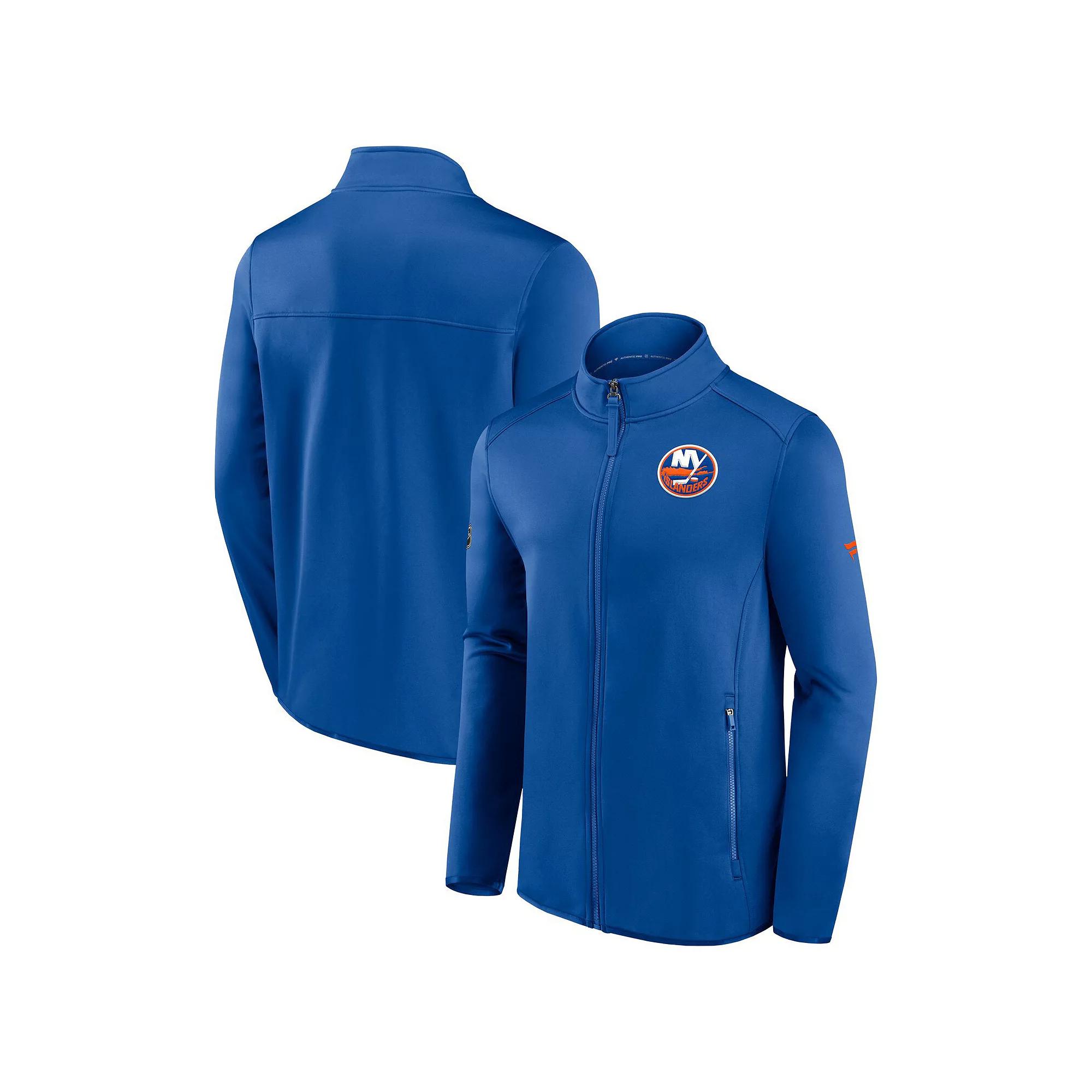 Mens Fanatics Branded Royal New York Islanders Authentic Pro Rink Fleece Full-Zip Jacket Product Image