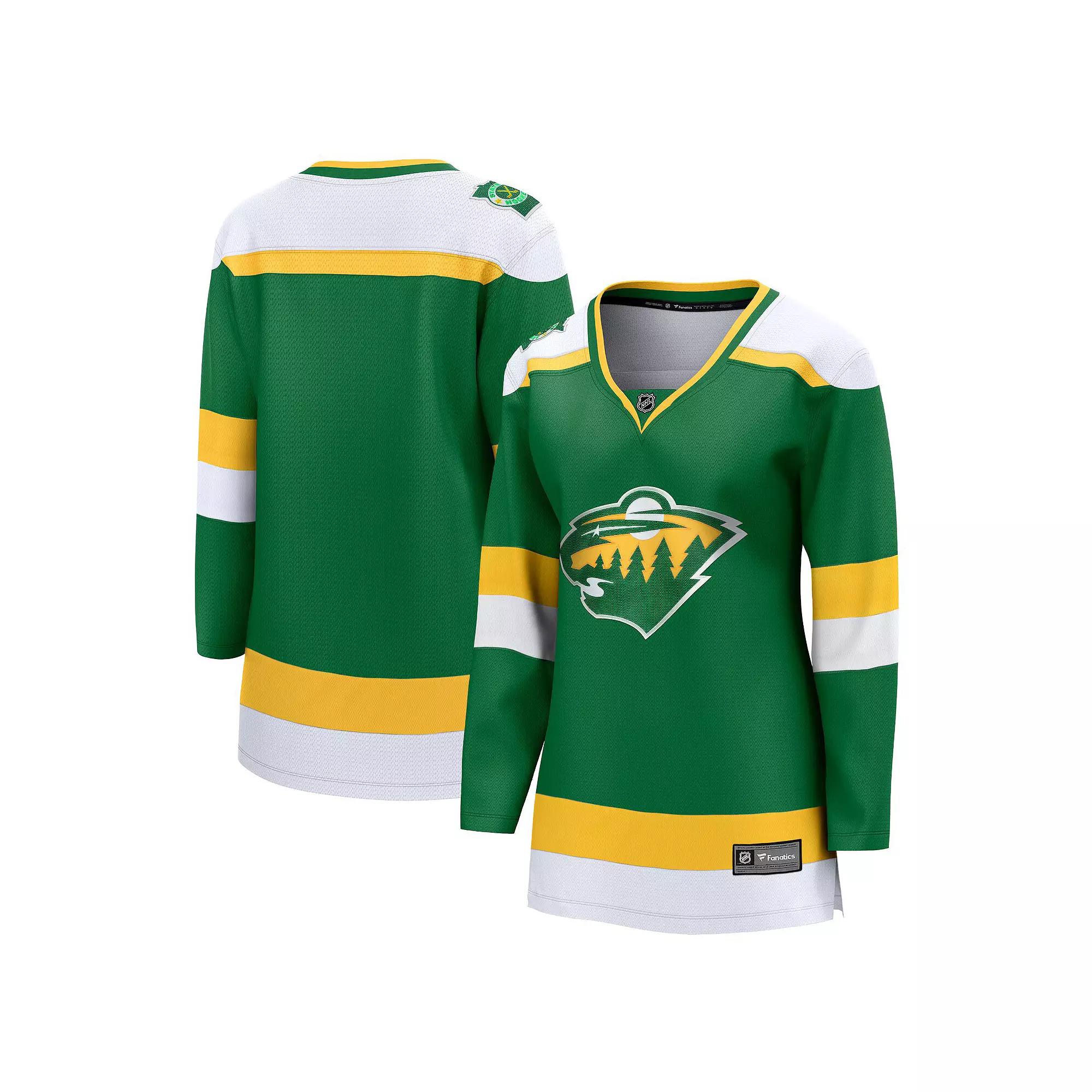 Women's Fanatics Branded Green Minnesota Wild 2023/24 Alternate Premier Breakaway Jersey, Size: XS Product Image