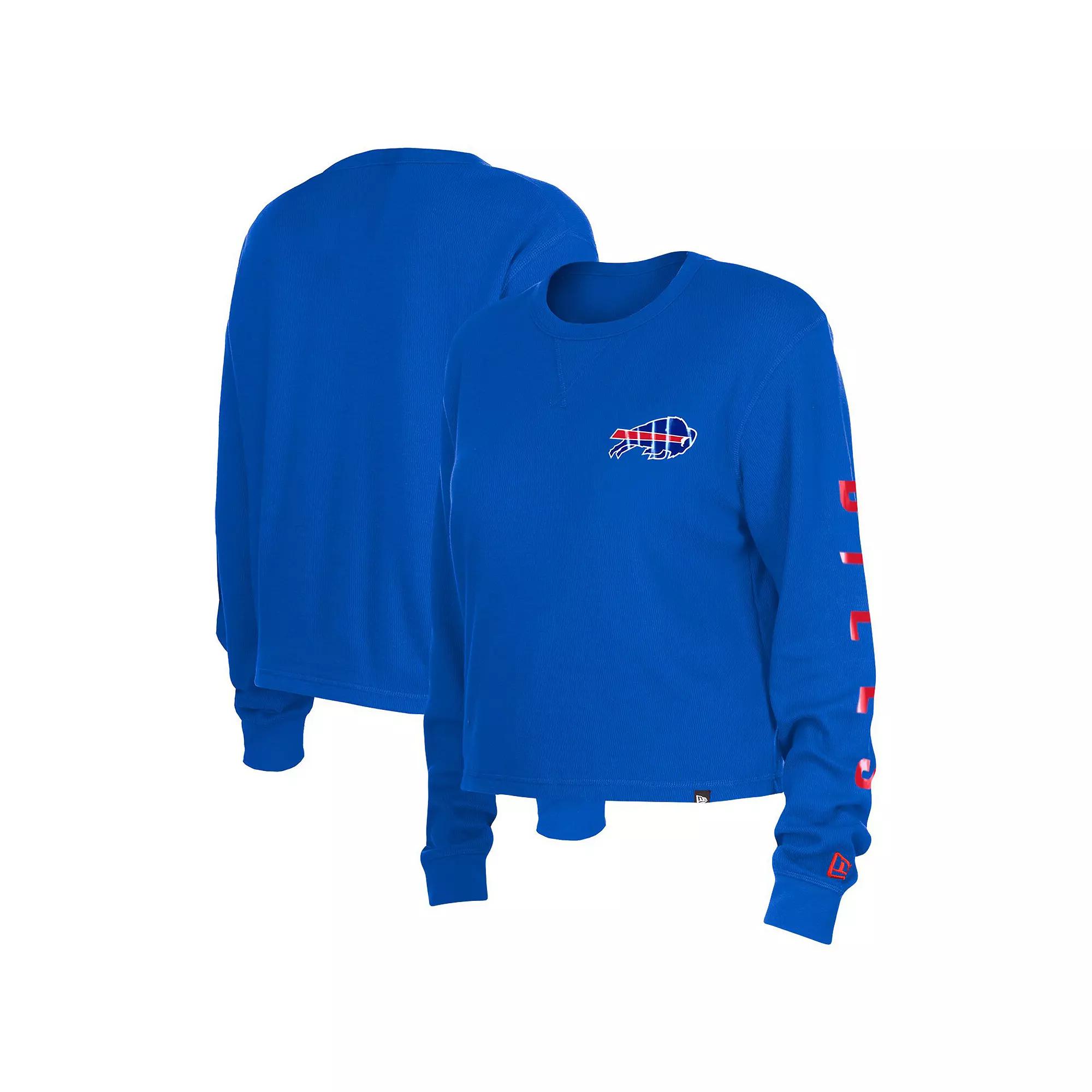 Women's New Era Royal Buffalo Bills Sport Night Thermal Long Sleeve T-Shirt,  Product Image