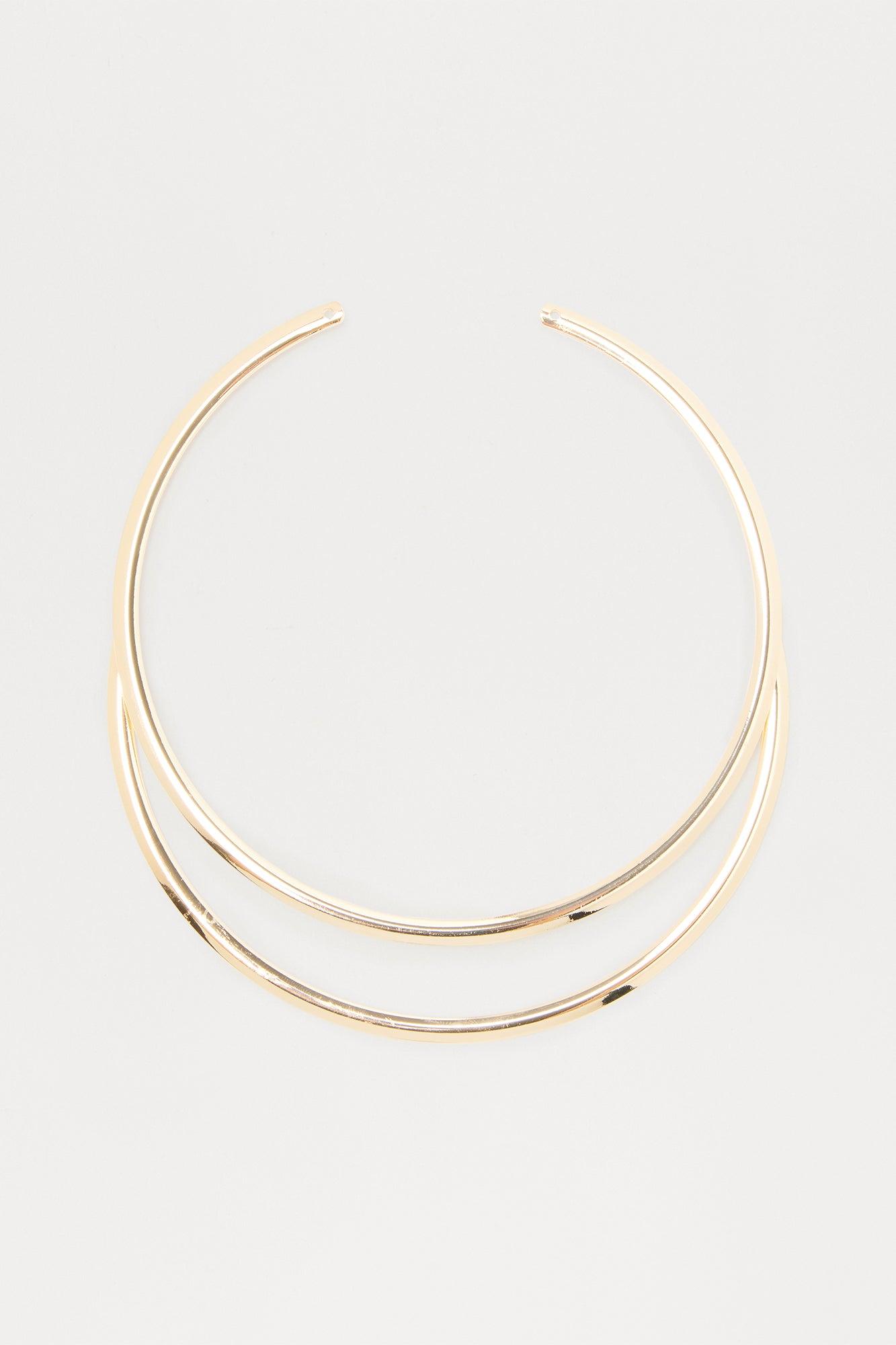 Keep It Up Layered Choker - Gold Female Product Image