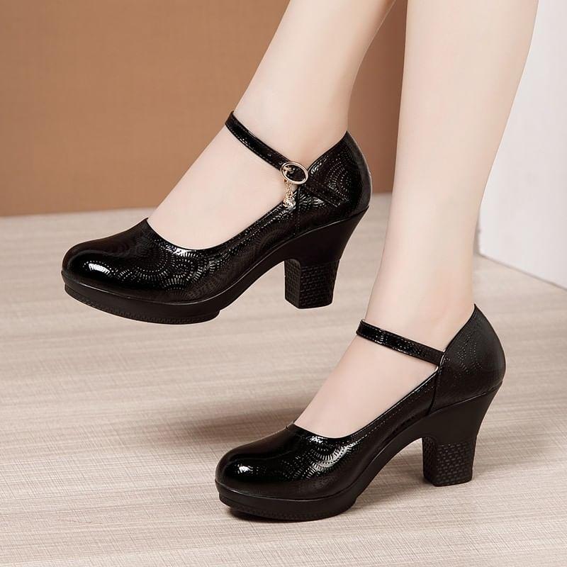 Platform Mary Jane Pumps Product Image