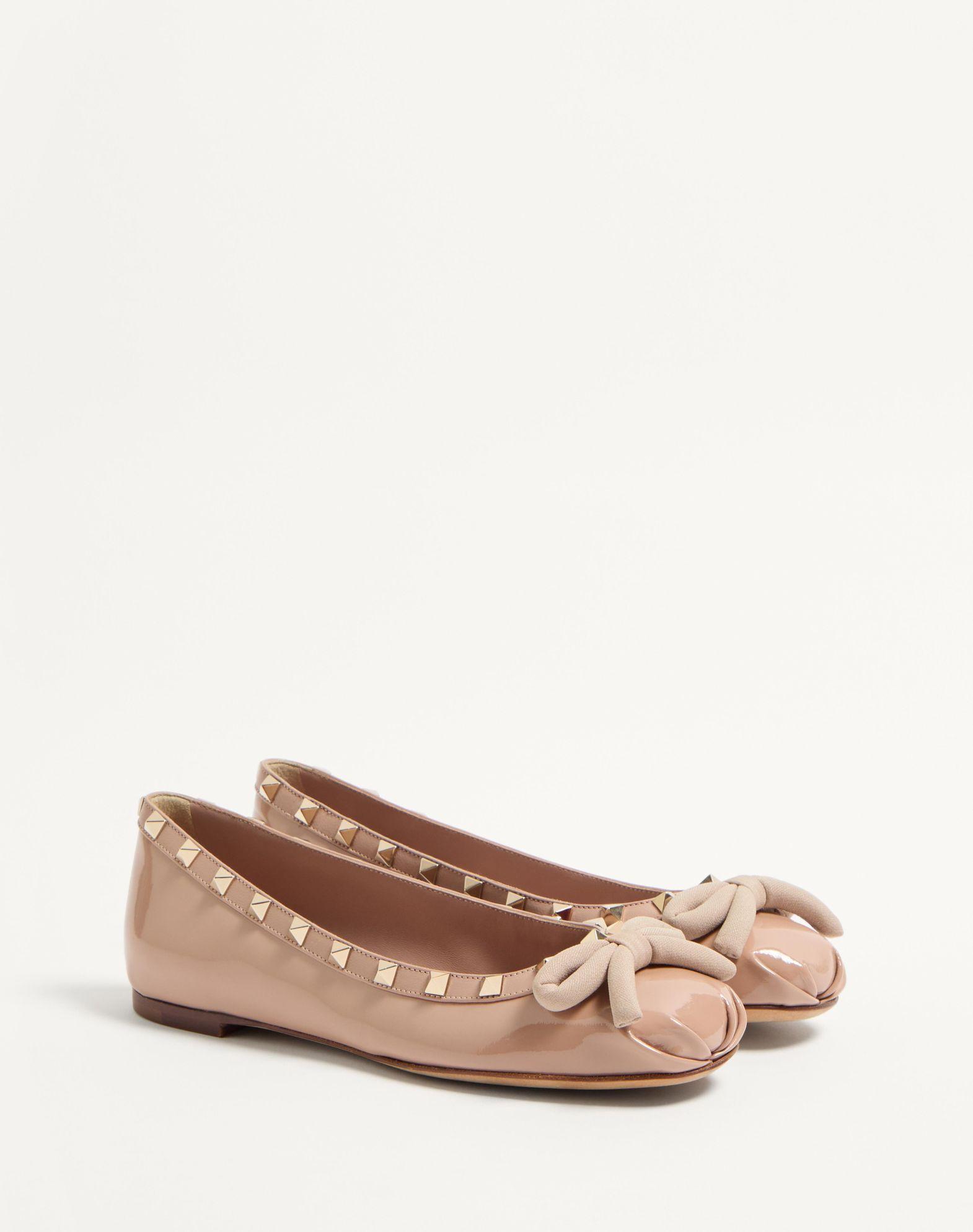 Rockstud Patent Leather Ballerina Product Image