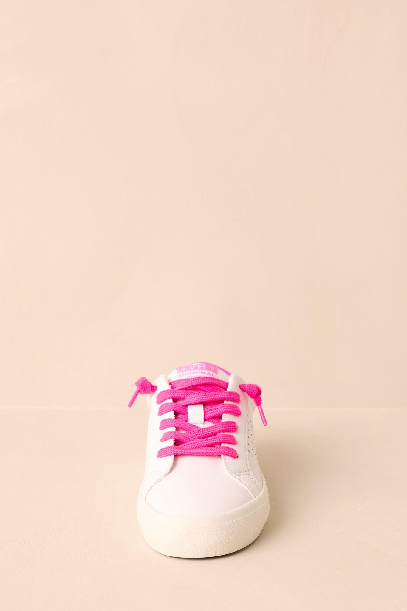 Vintage Havana Original Neon Pink Lace Sneakers Product Image