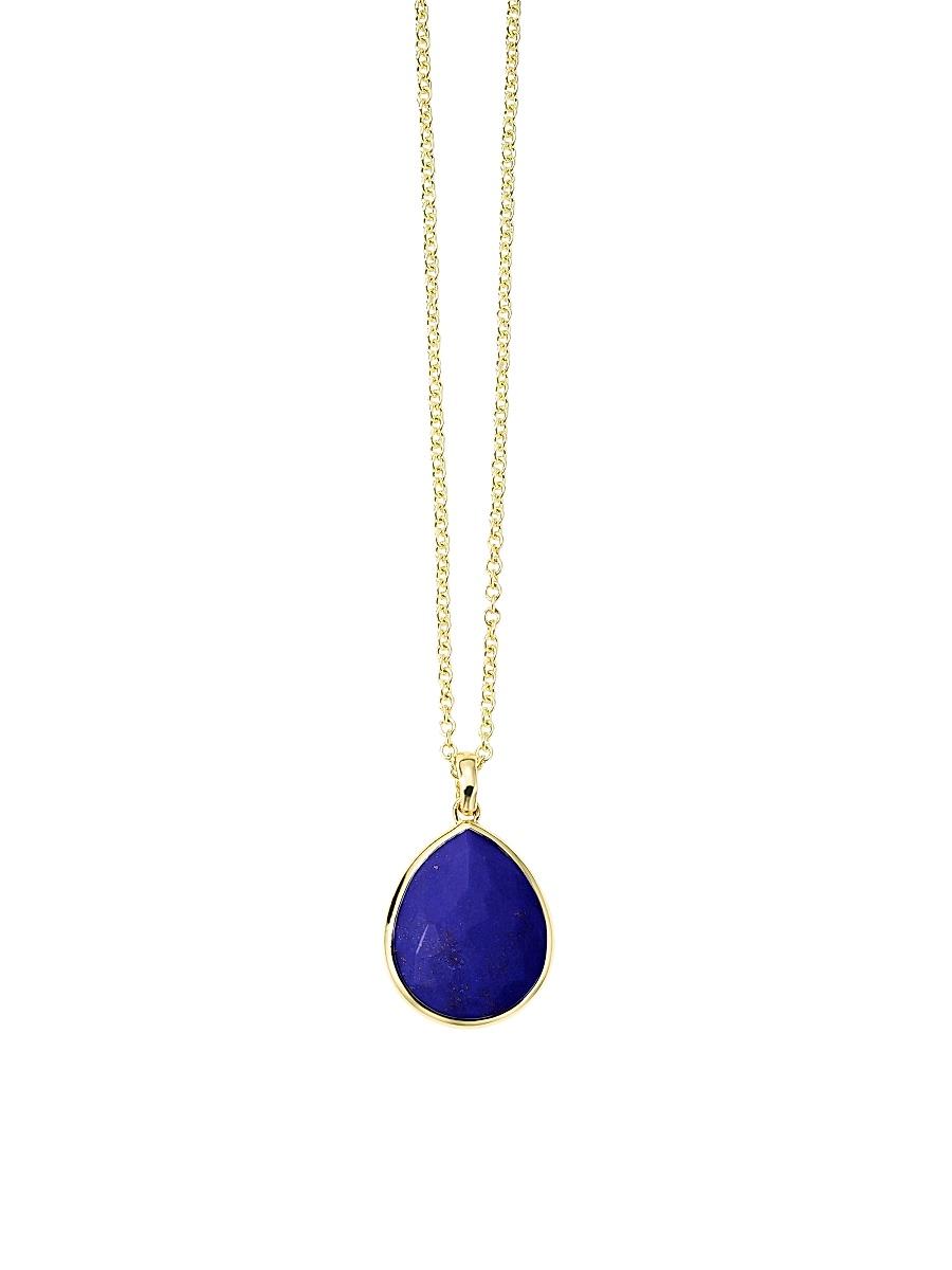 Womens Rock Candy 18K Gold & Amethyst Medium Teardrop Pendant Necklace Product Image