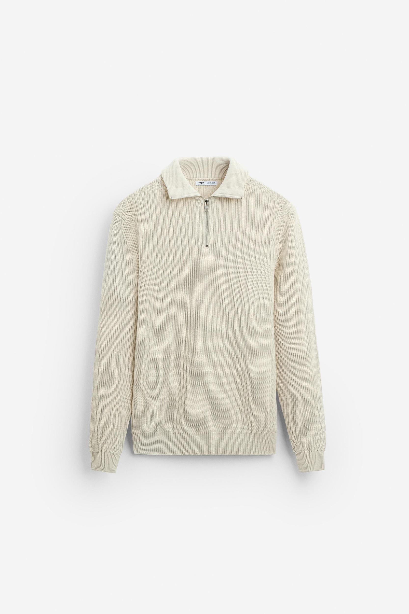 BASIC QUARTER-ZIP SWEATER Product Image