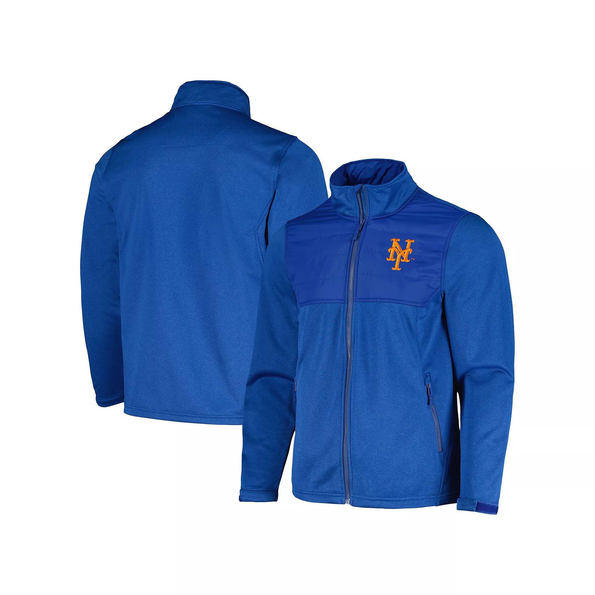 Men's Dunbrooke  Heather Royal New York Mets Explorer Full-Zip Jacket, Size: 2XL, Blue Product Image