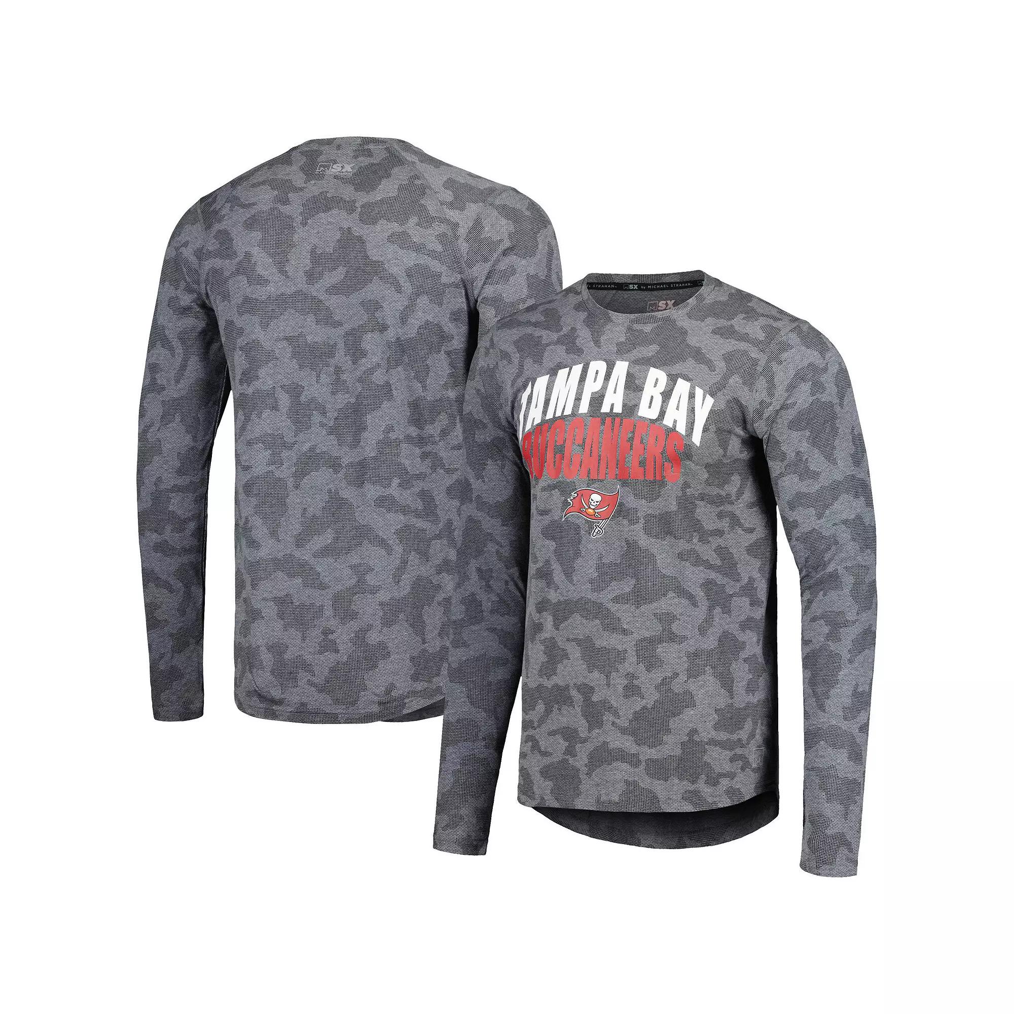 Men's Starter Heather Charcoal Tampa Bay Buccaneers Long Sleeve T-Shirt,  Product Image
