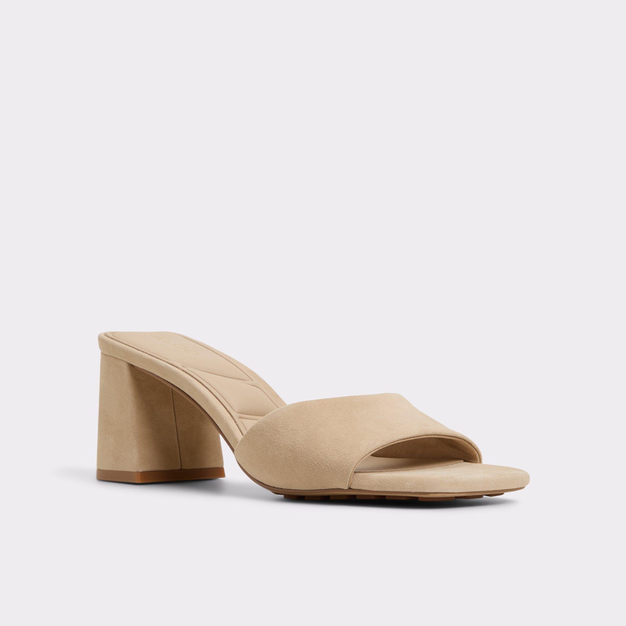 Tisha Beige Women's Heeled mules | ALDO US Product Image