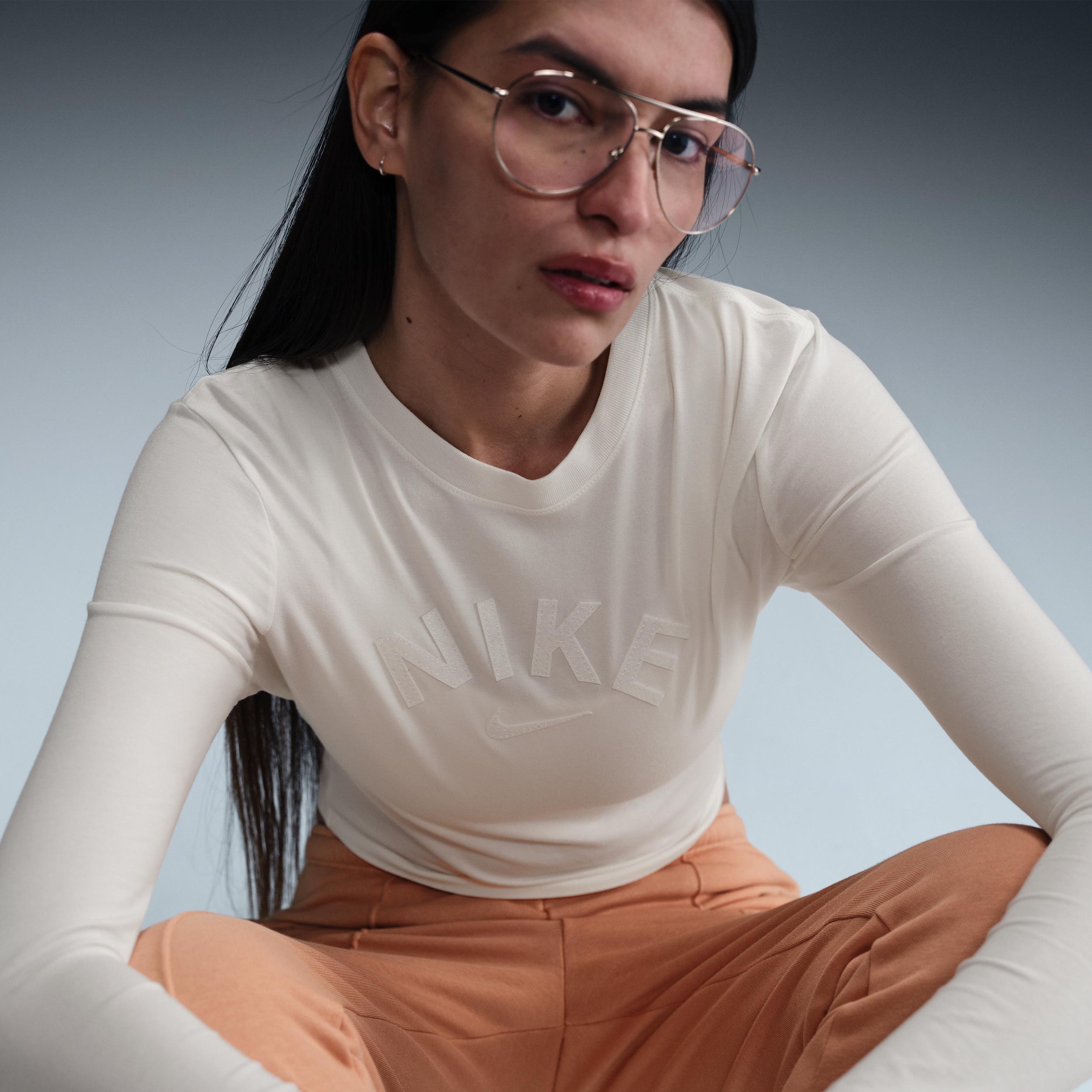 Women's Nike Sportswear Chill Knit Slim Cropped T-Shirt Product Image