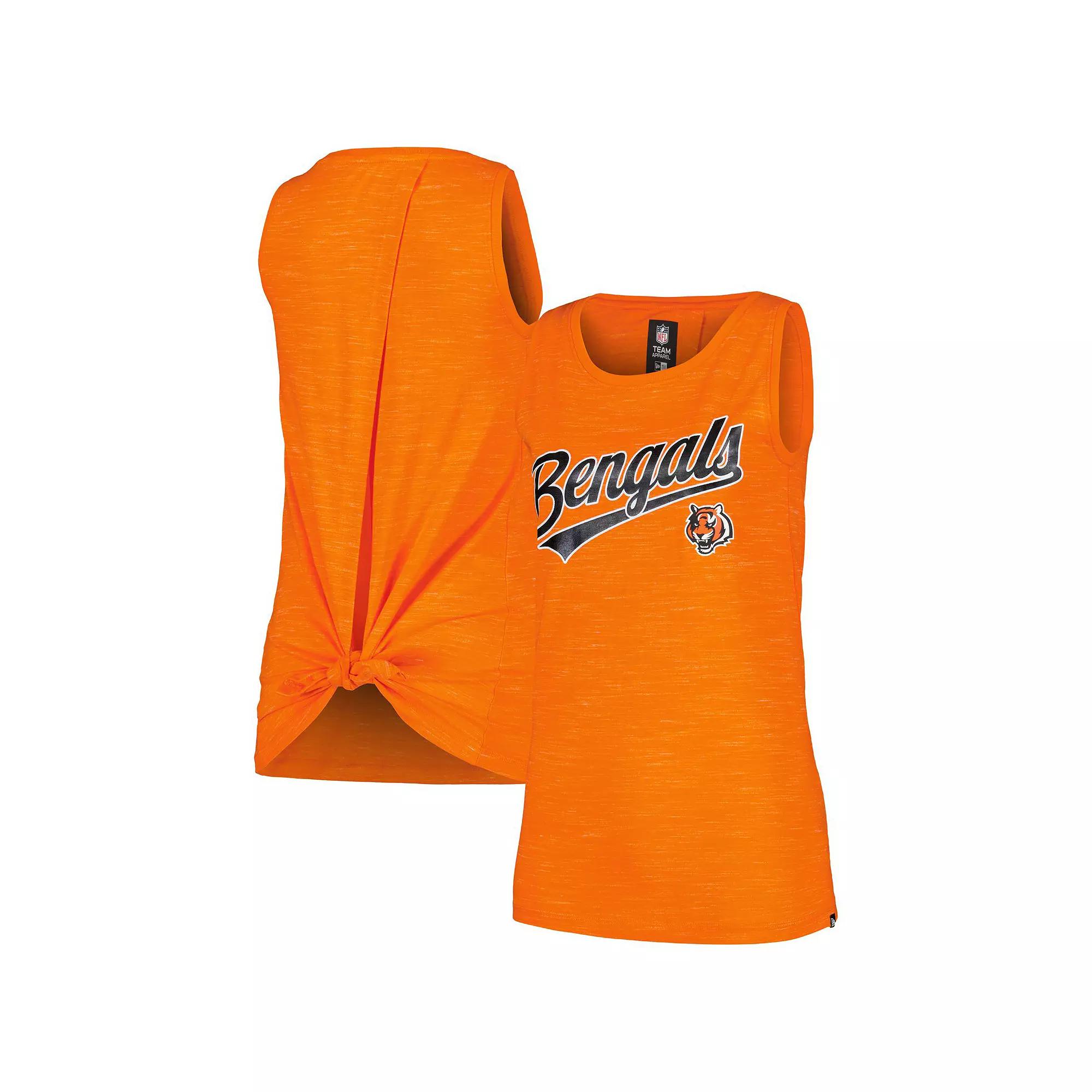 Women's New Era Orange Cincinnati Bengals Space Dye Active Tank Top,  Product Image