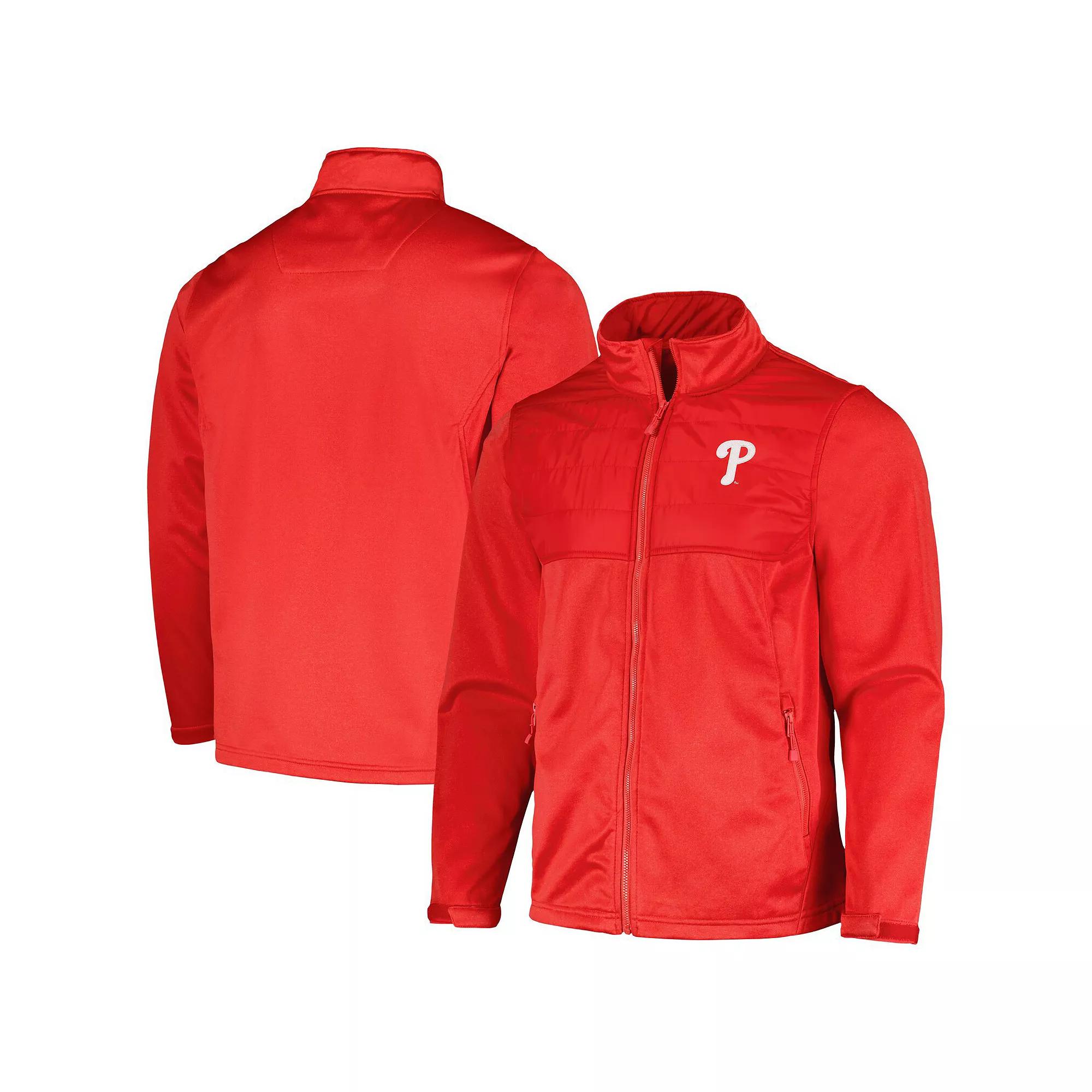 Men's Dunbrooke Heather Red Philadelphia Phillies Explorer Full-Zip Jacket,  Product Image