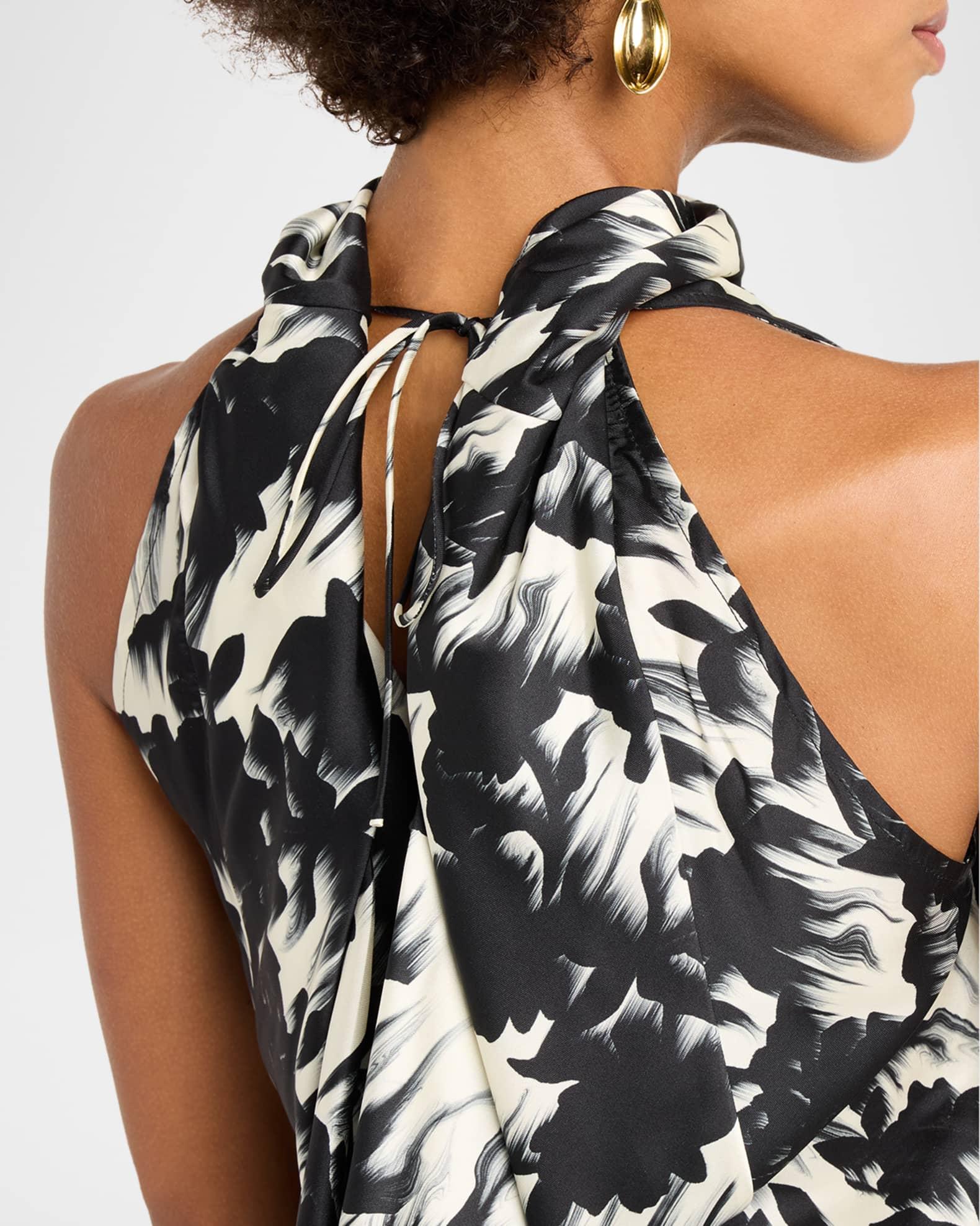 Floral Cowl-Neck Top  Product Image
