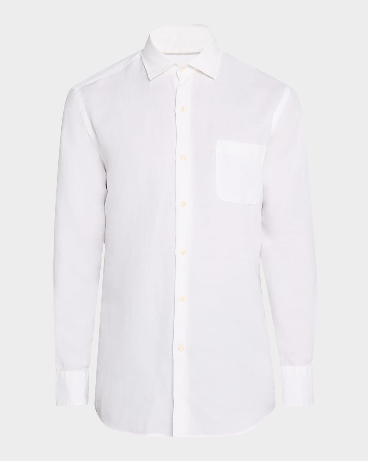 Men's Canal Linen and Cotton Sport Shirt Product Image