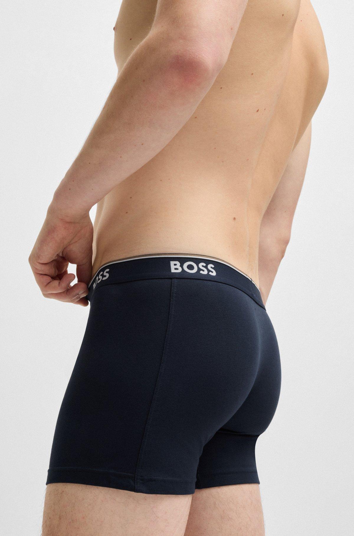 Three-pack of stretch cotton boxer briefs Product Image