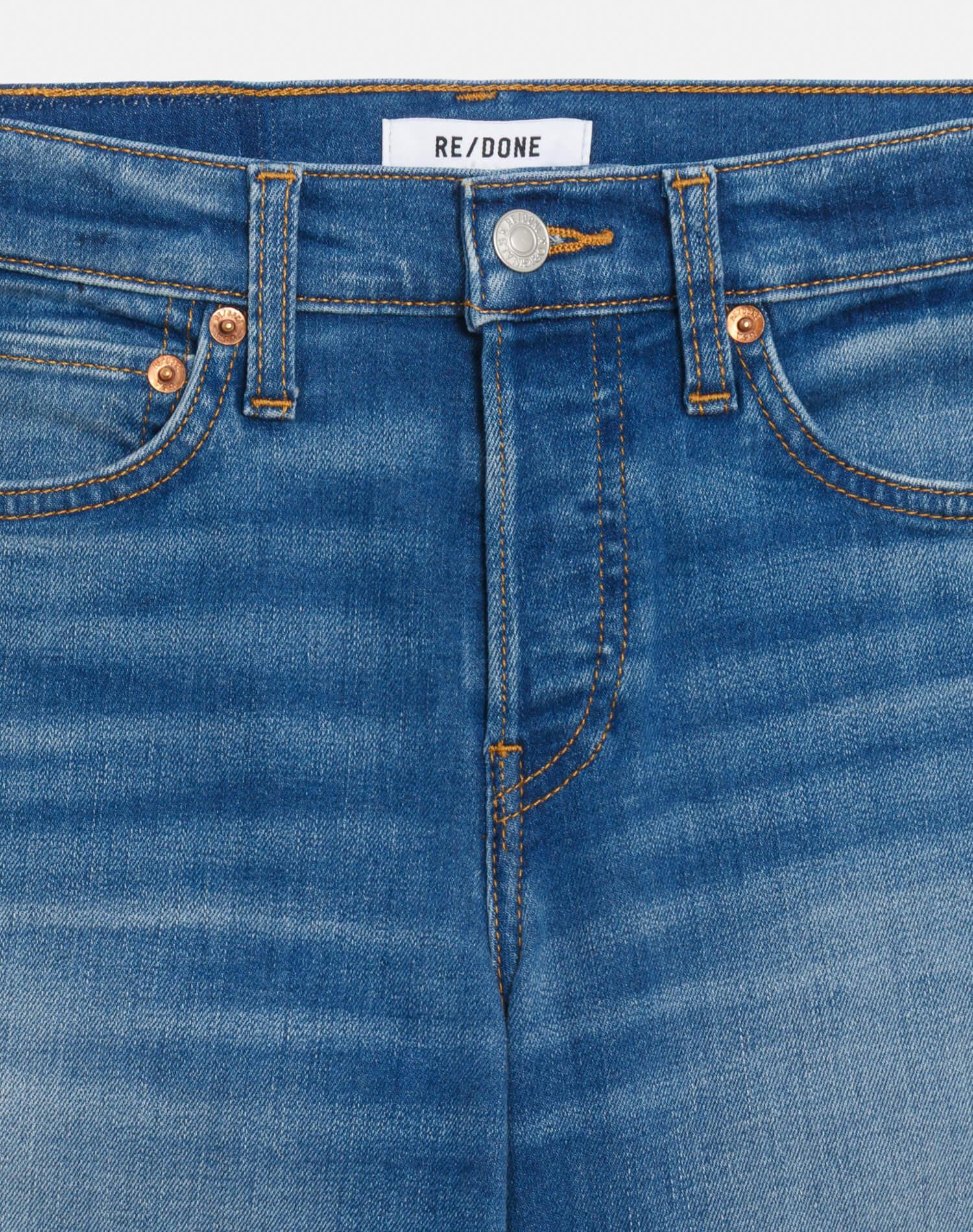 Comfort Stretch Mid Rise Wide Leg Crop - Viper Blue Product Image