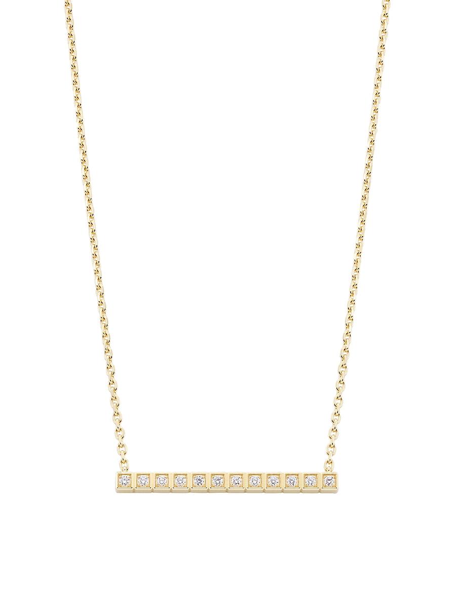 Womens Collier Ice Cube Diamond & 18K Yellow Gold Necklace Product Image