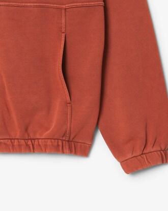 Oversized Wash Effect Zipped Sweatshirt Product Image