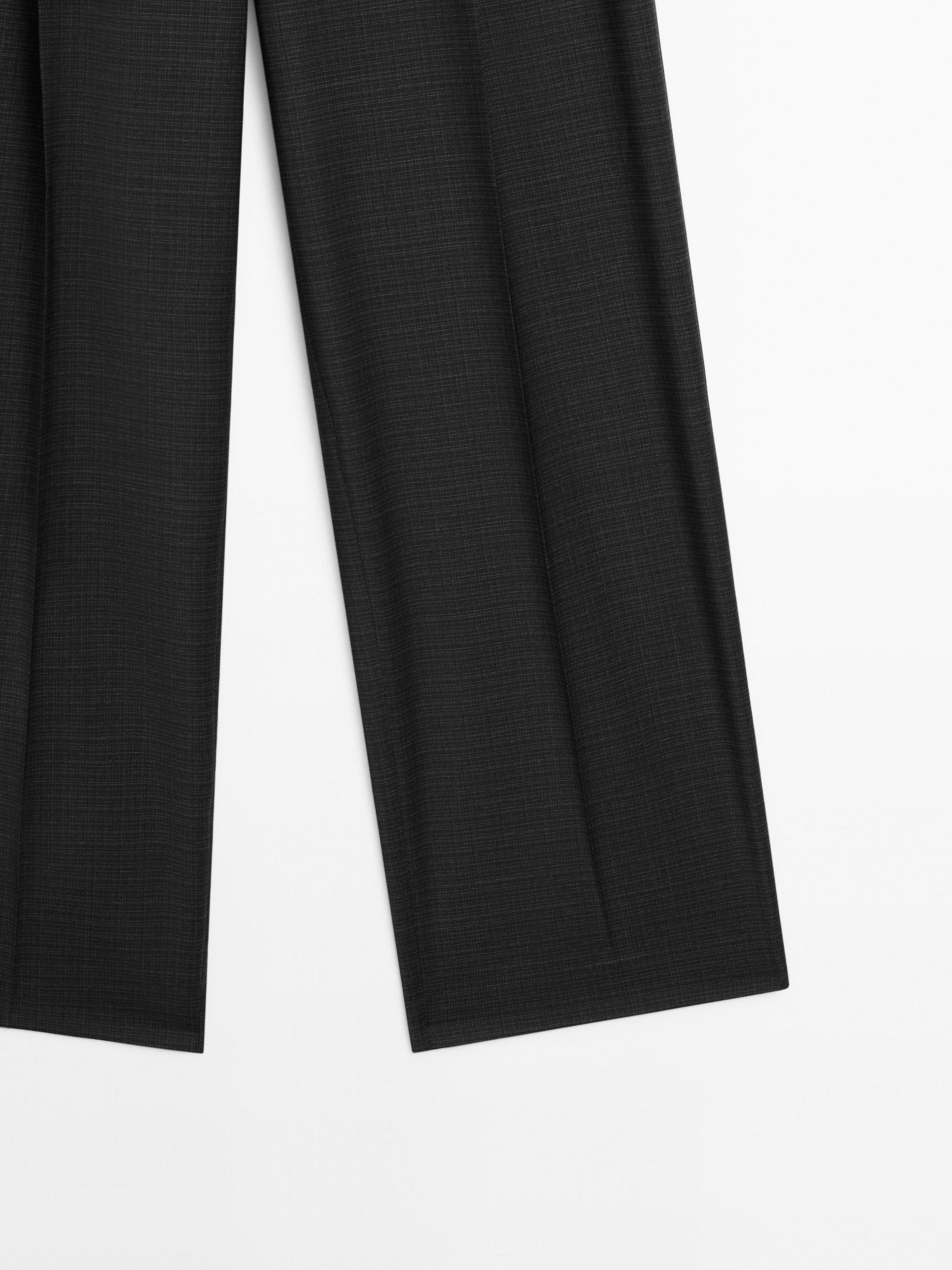 Wool blend darted trousers Product Image