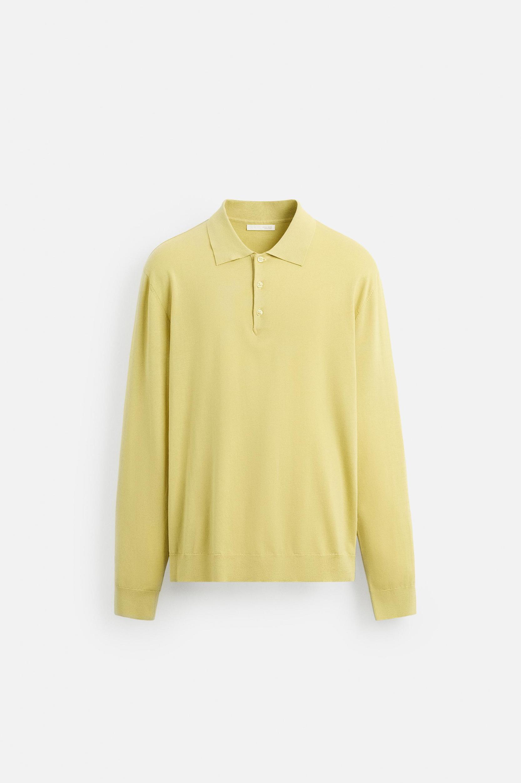 KNIT COTTON - LYOCELL POLO SHIRT Product Image