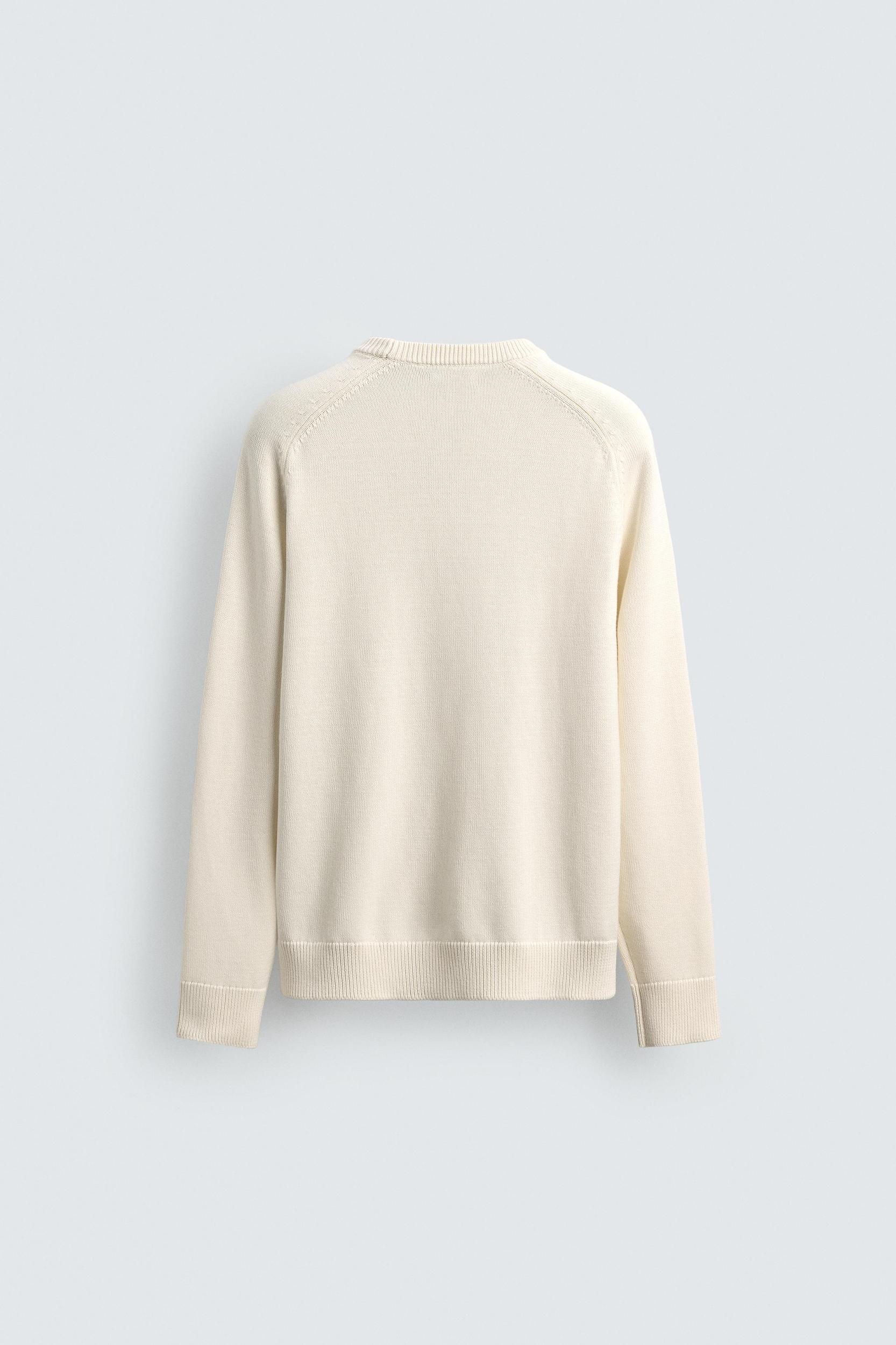 TEXTURED COTTON SWEATER Product Image